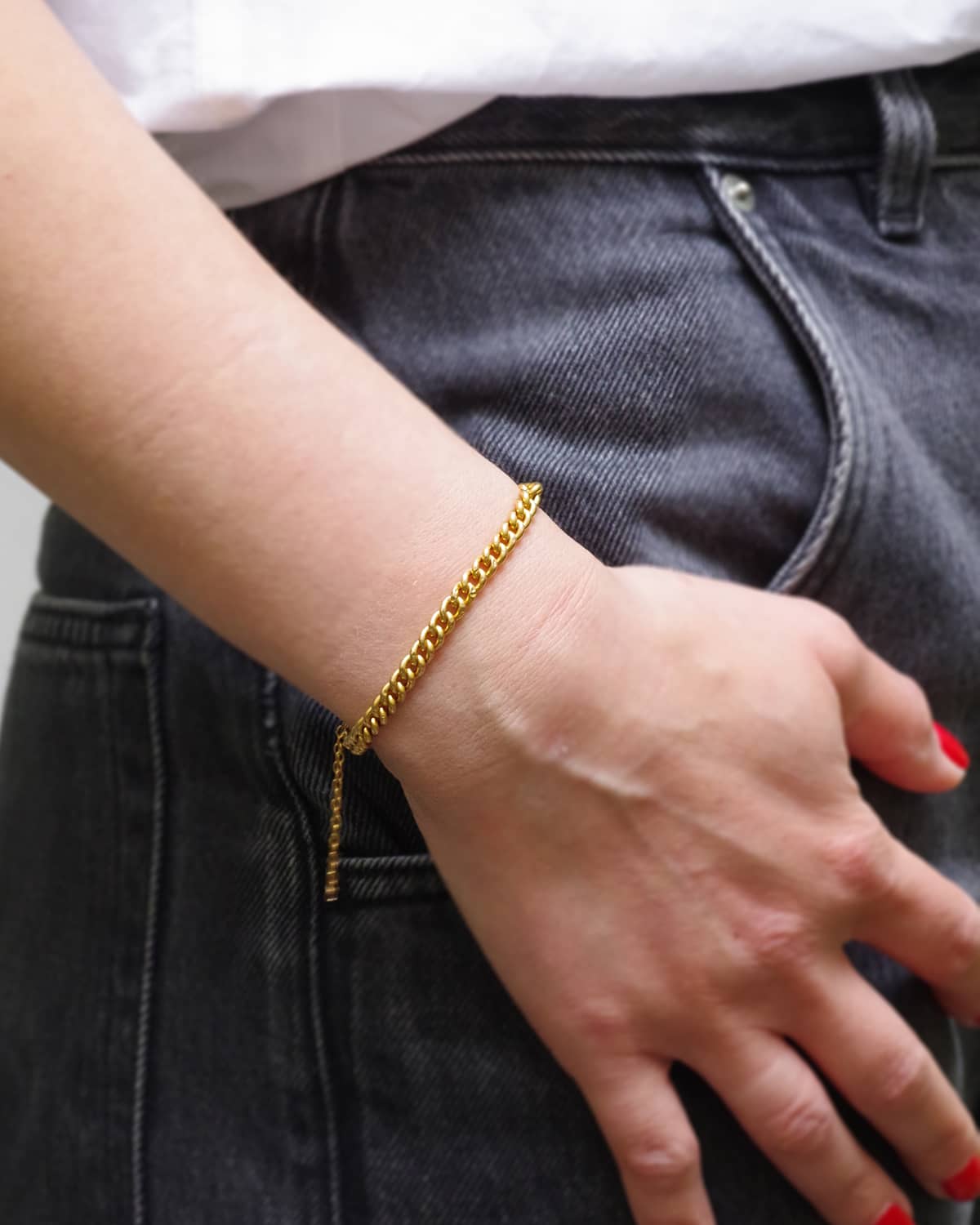 Bracelet en or creux