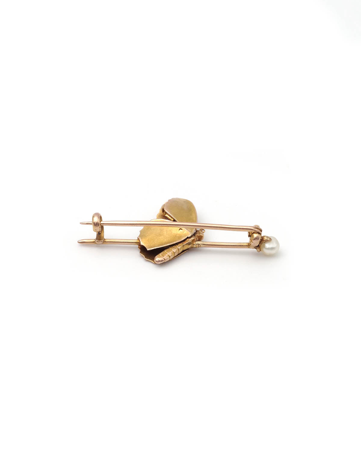 Antique butterfly brooch in gold