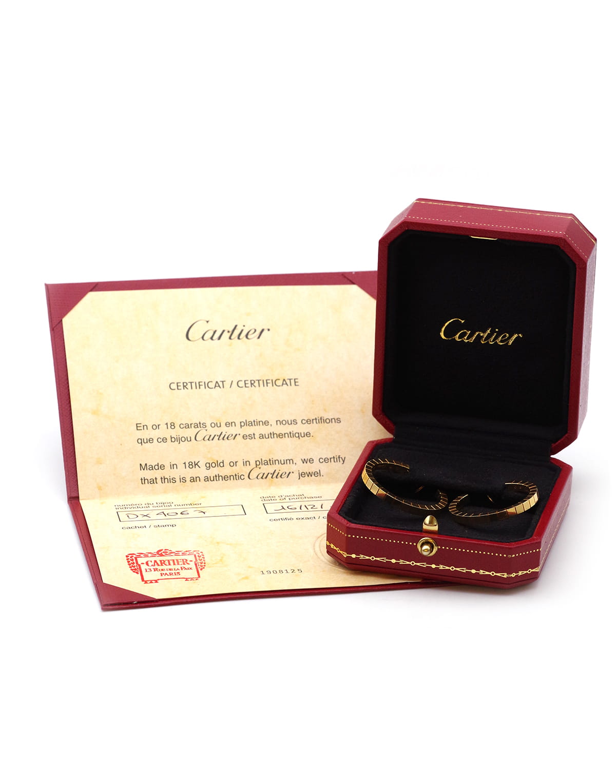 Boucles d'oreille Cartier modele Laniere