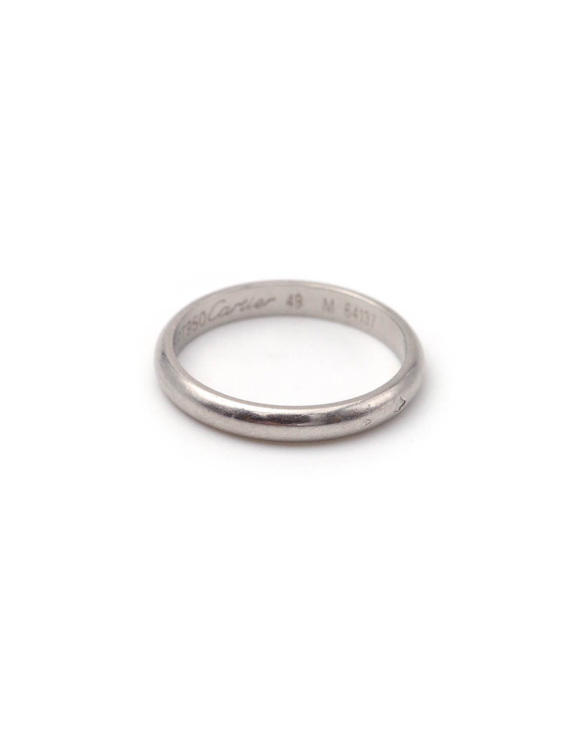 Vintage Cartier platinum band ring