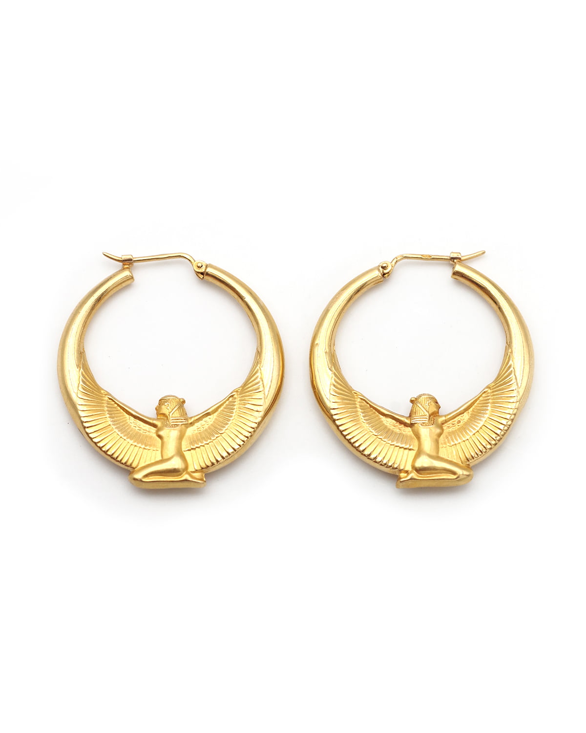boucles d'oreille isis en or