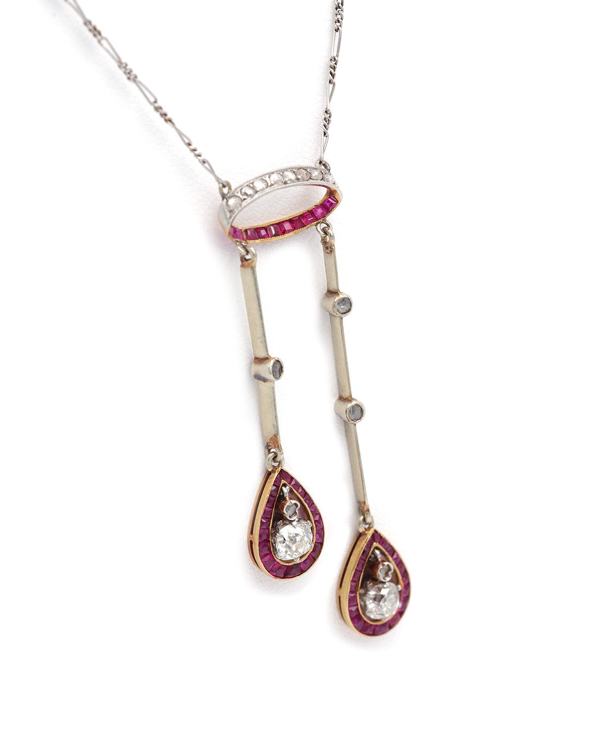 negligee ruby diamond necklace