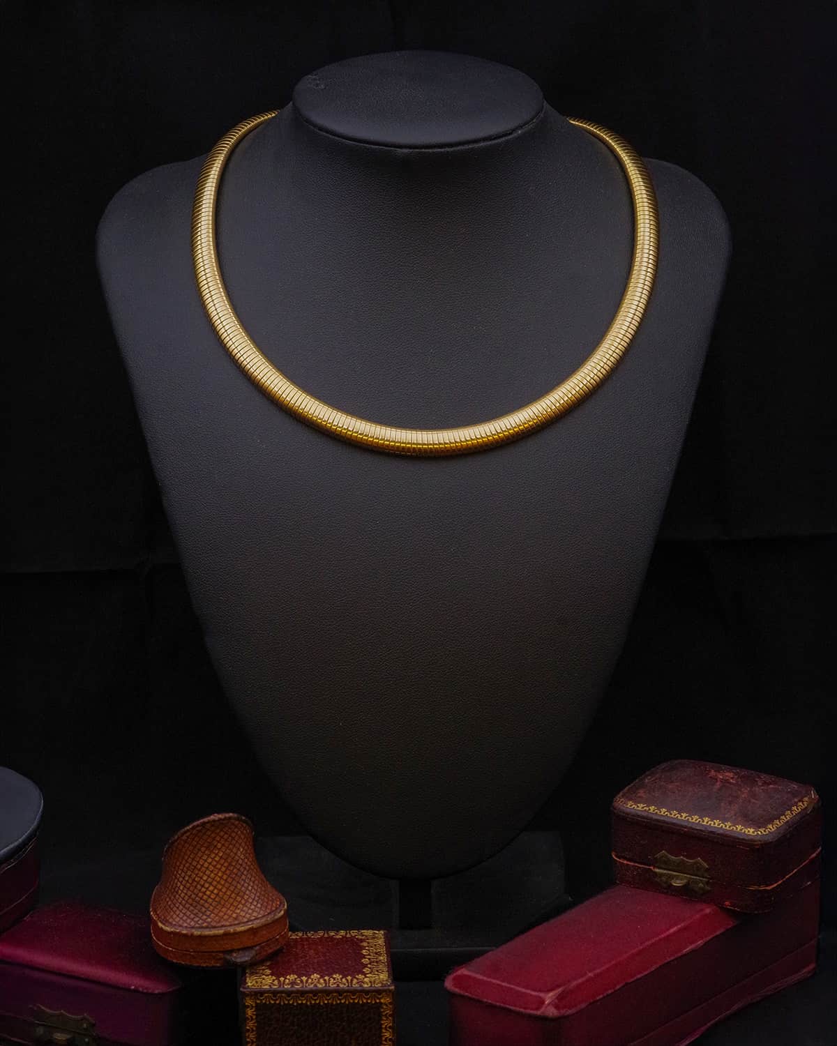 Mid-century tubogas necklace 