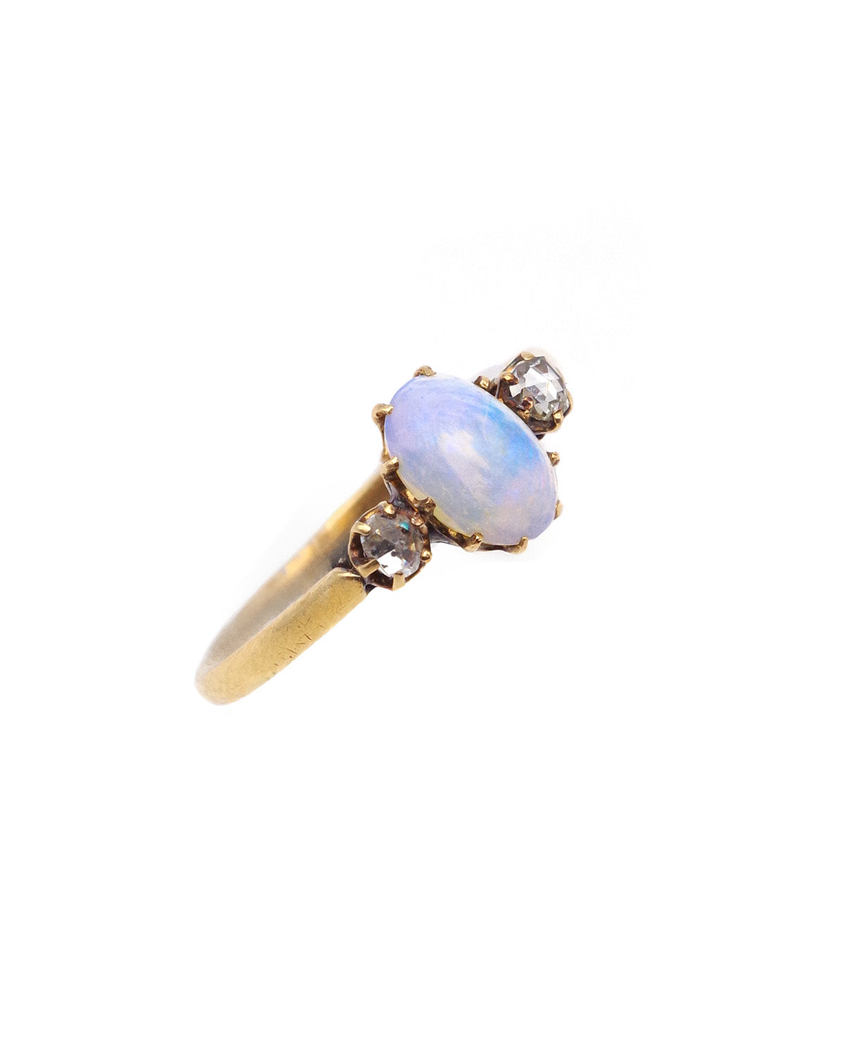 diamond and opal ring
