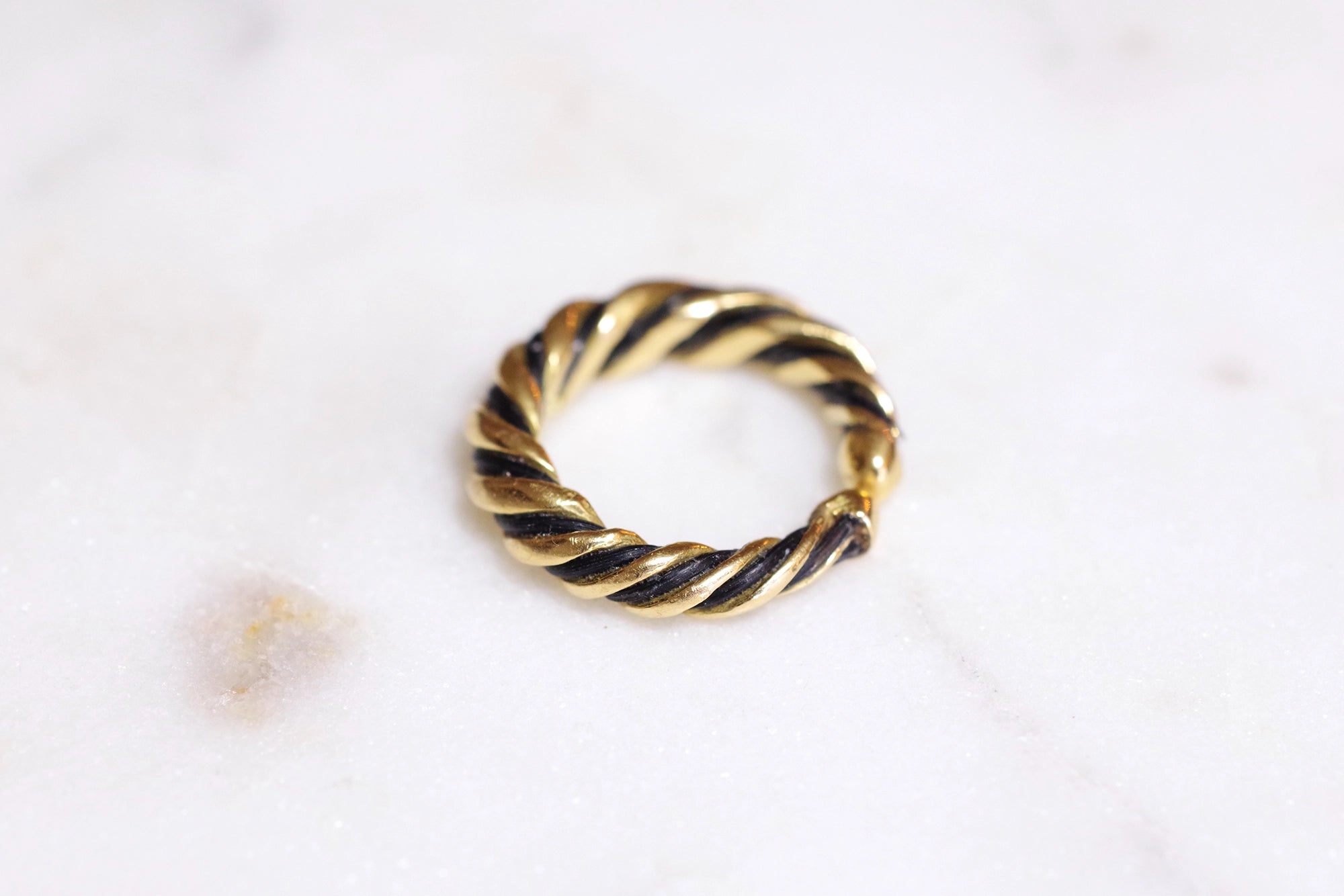 gold ring elephant hair