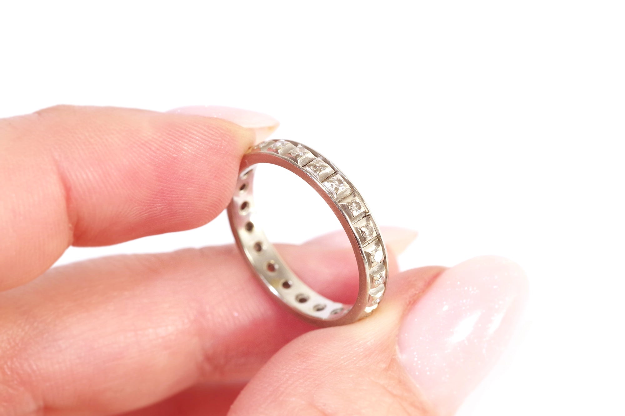 Vintage gold eternity ring