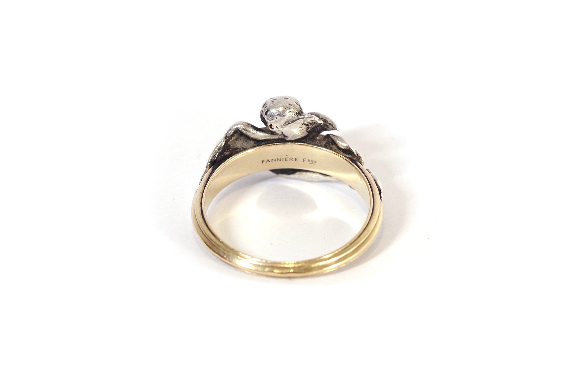 Bague Fanniere en argent et or