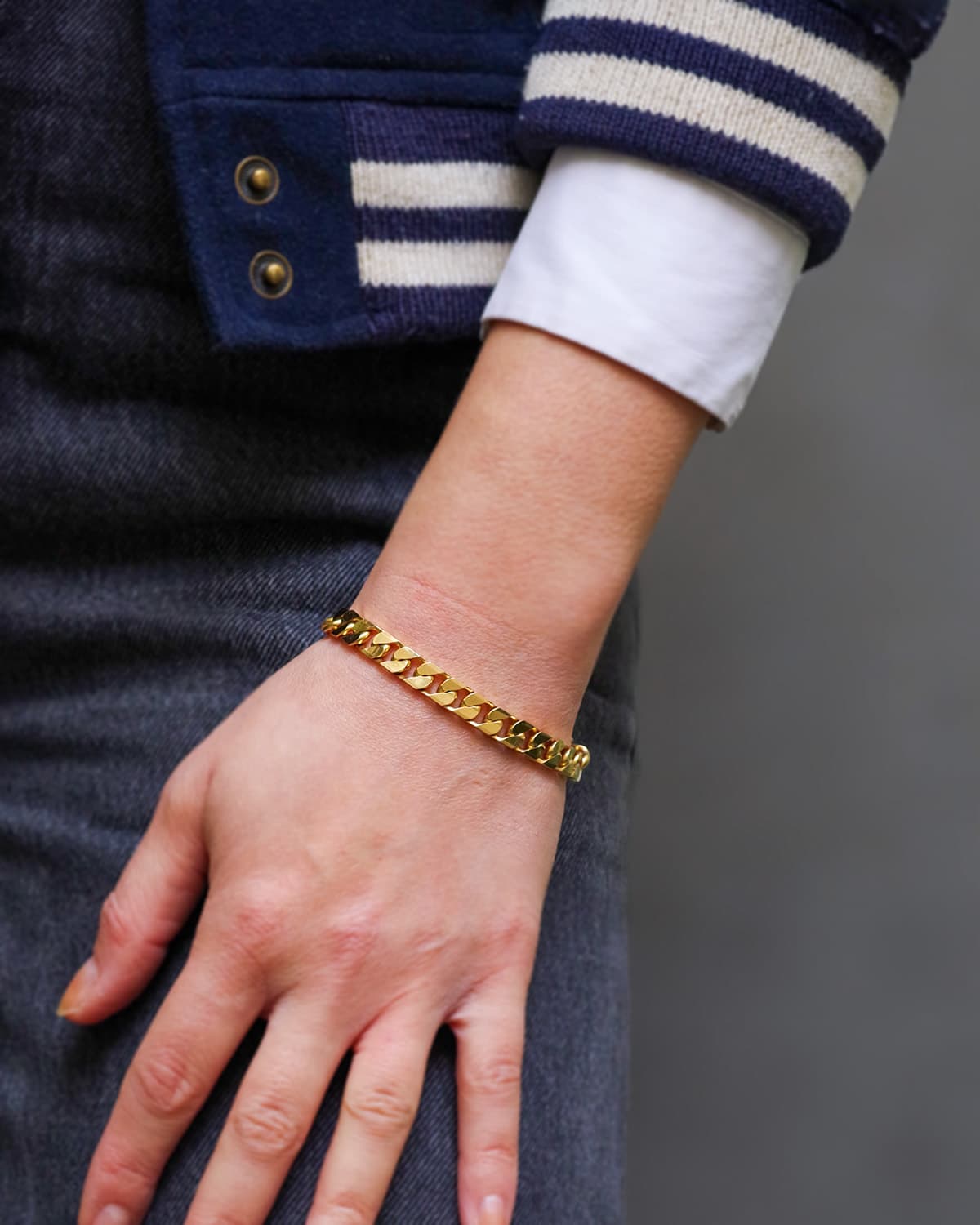 Mid century gold bracelet