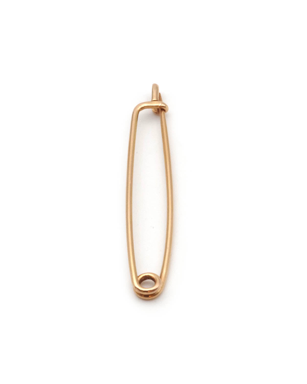 Safety gold pin brooch