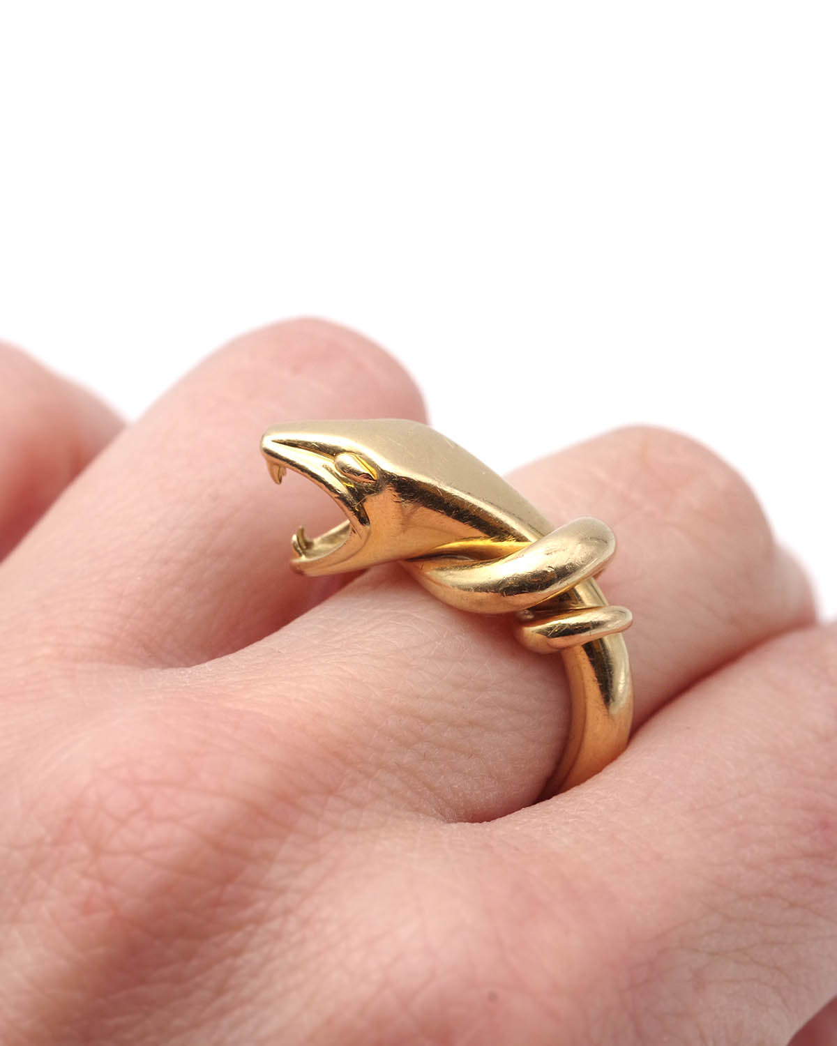 Bague Boucheron en or motif serpent