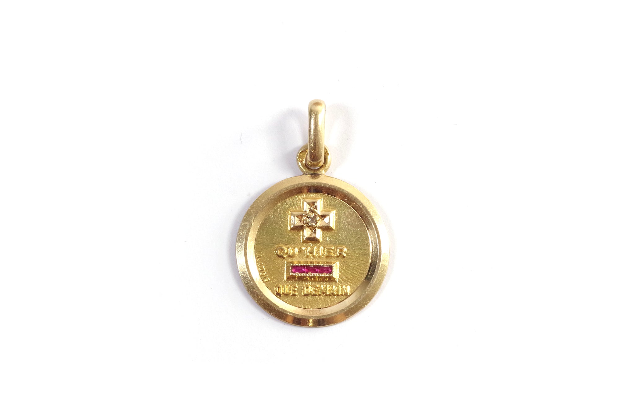 Vintage love medal in gold