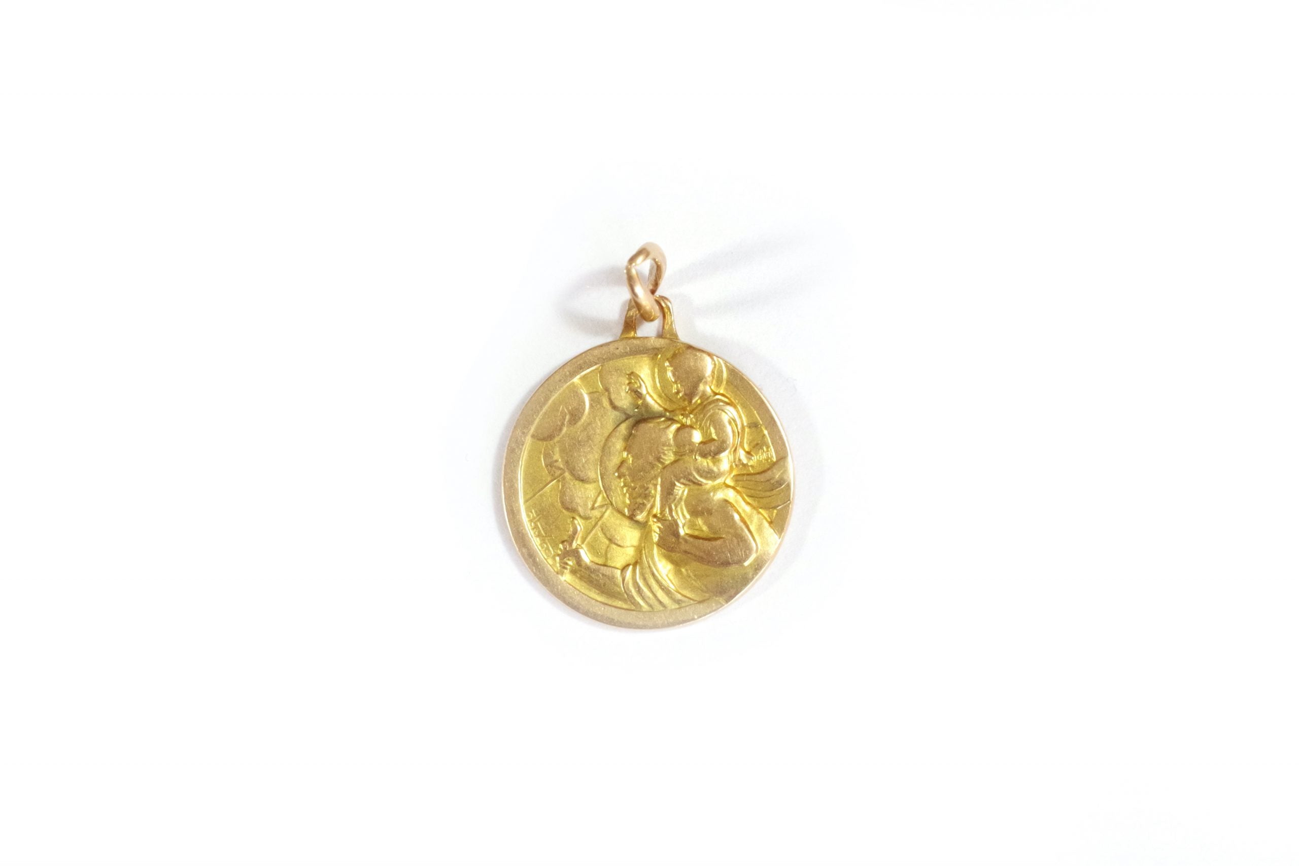 pendentif saint Christophe en or