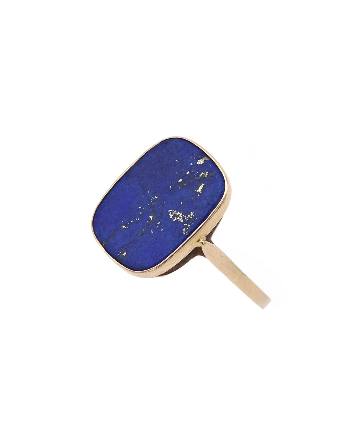 Blue lapis lazuli ring