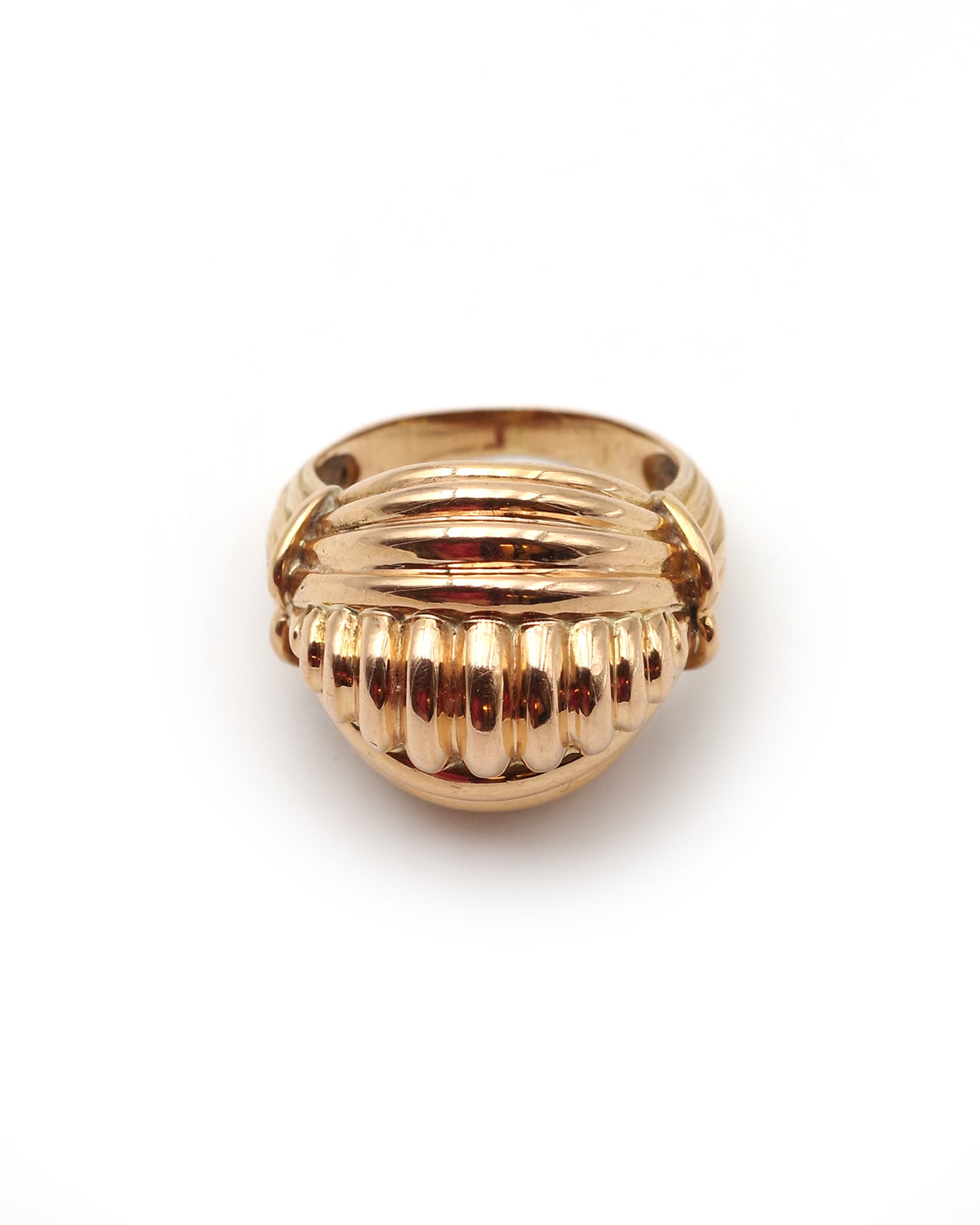 Bague Rétro tank en or massif
