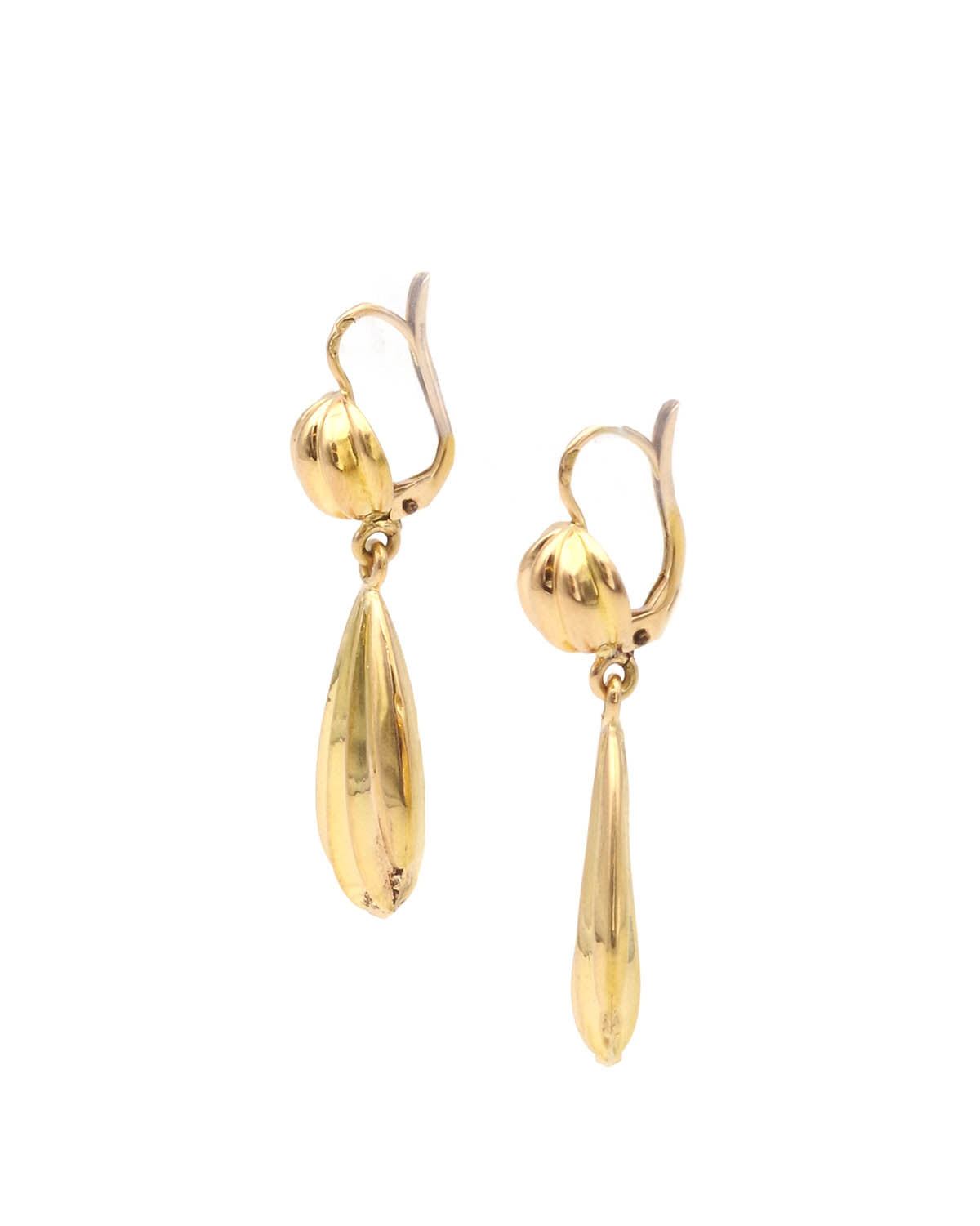 Gold earrings