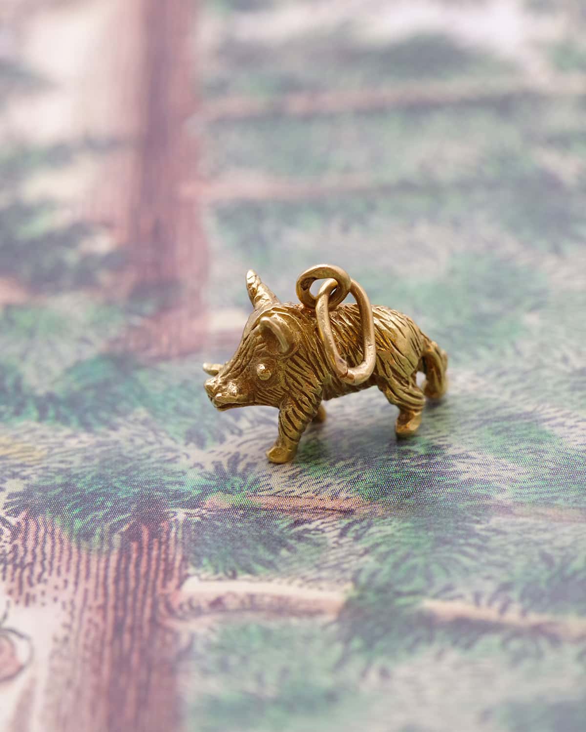 Antique boar pendant