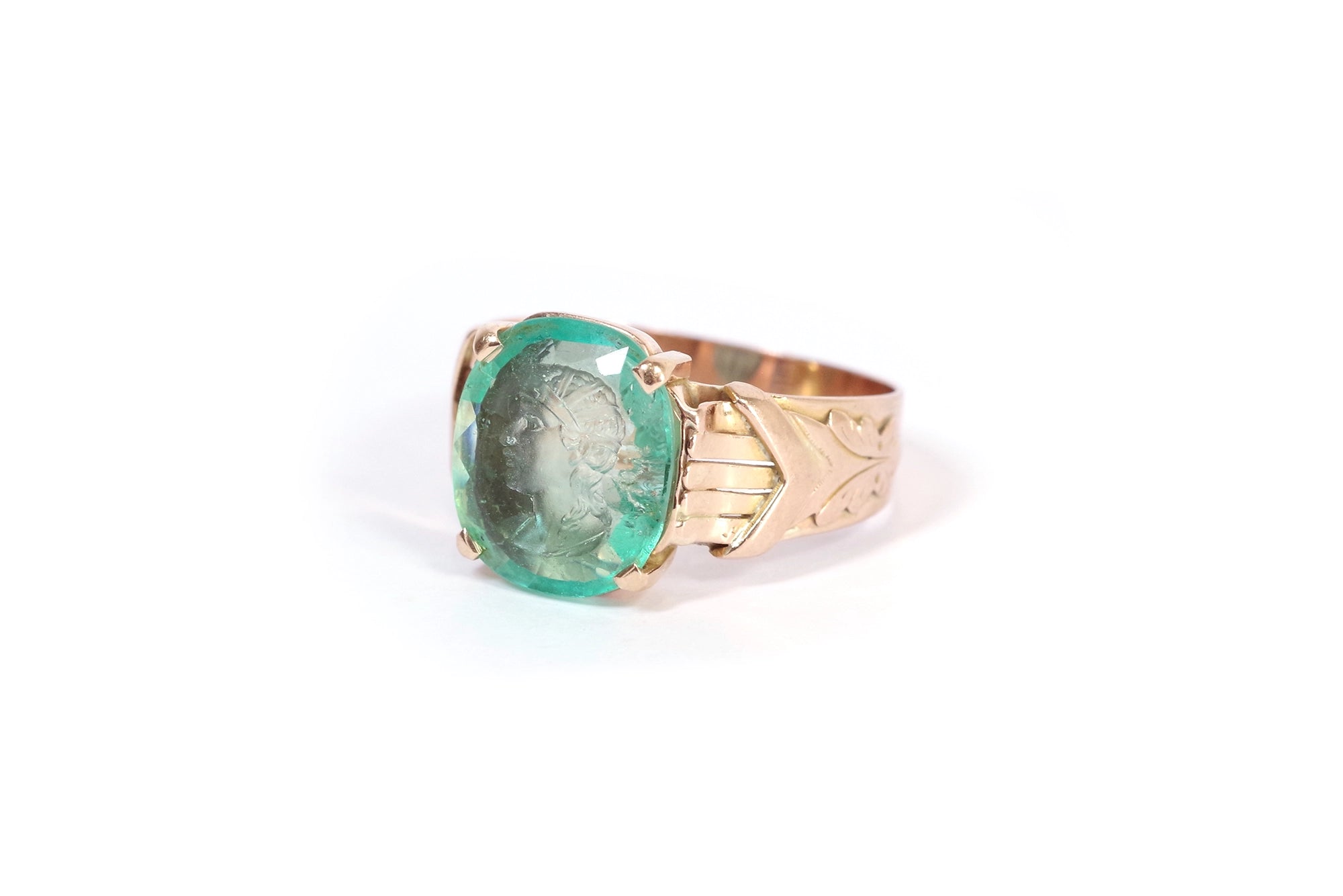 Antique intaglio ring in gold