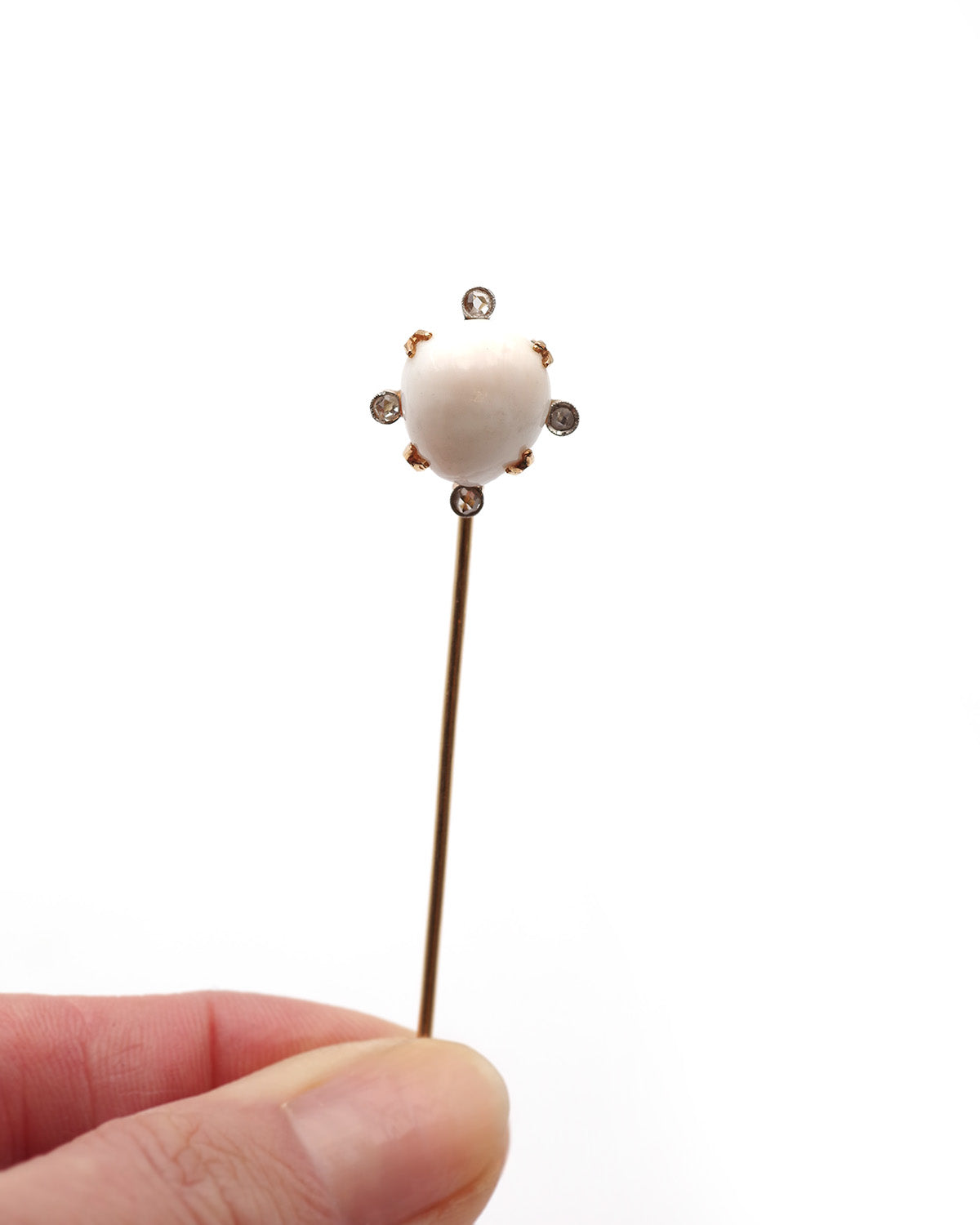 Épingle perle fine porcelainée