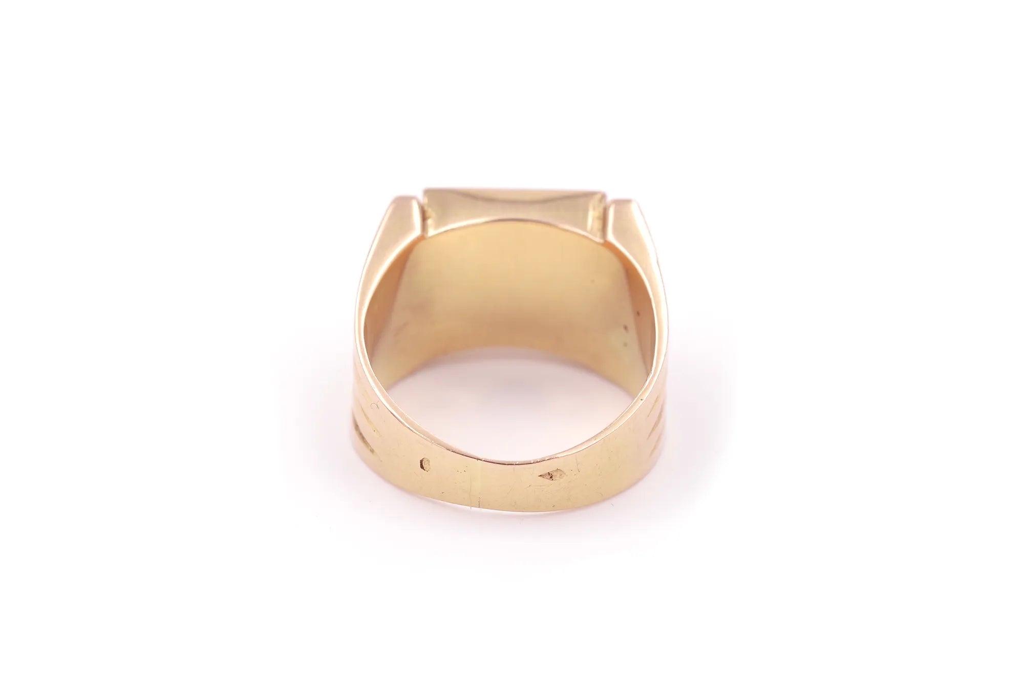 Onyx tank ring for men