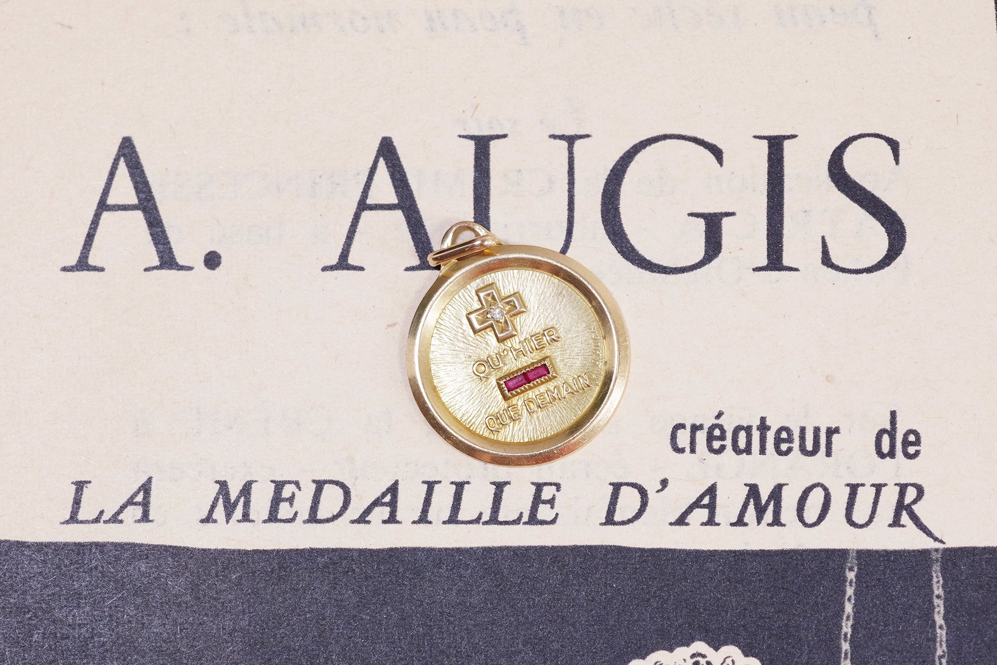 A.Augis love medal in gold