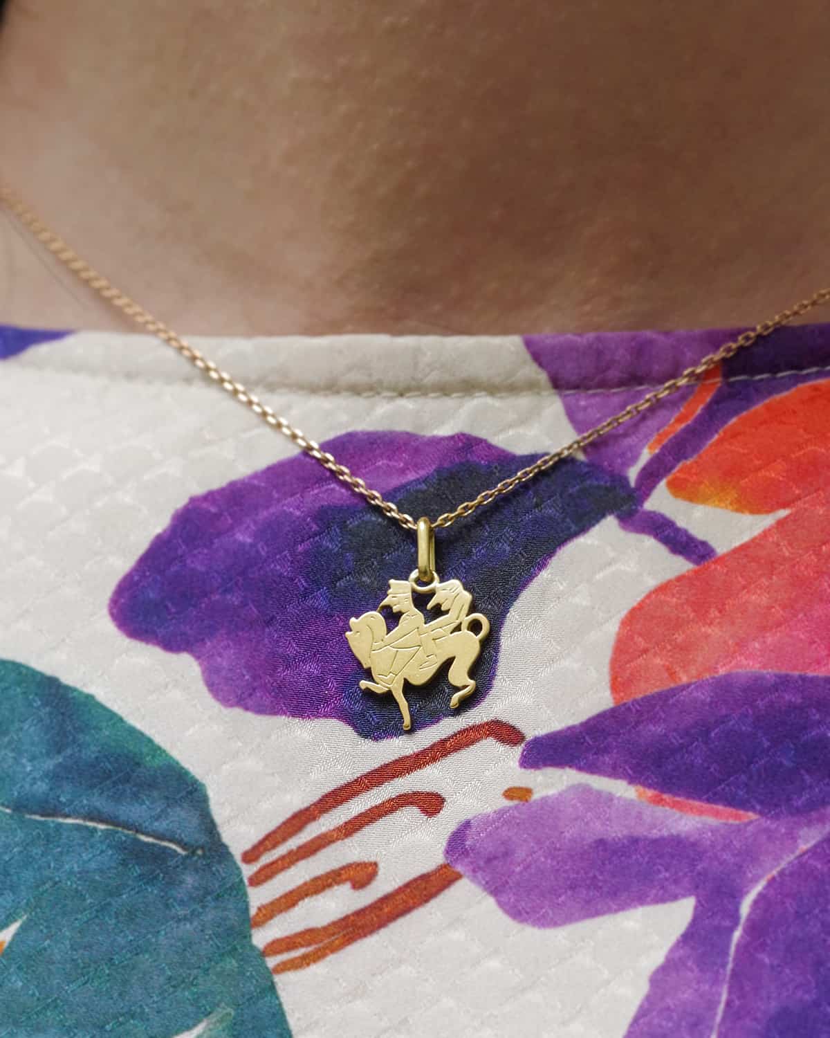 Pendentif Art Deco Van cleef en or