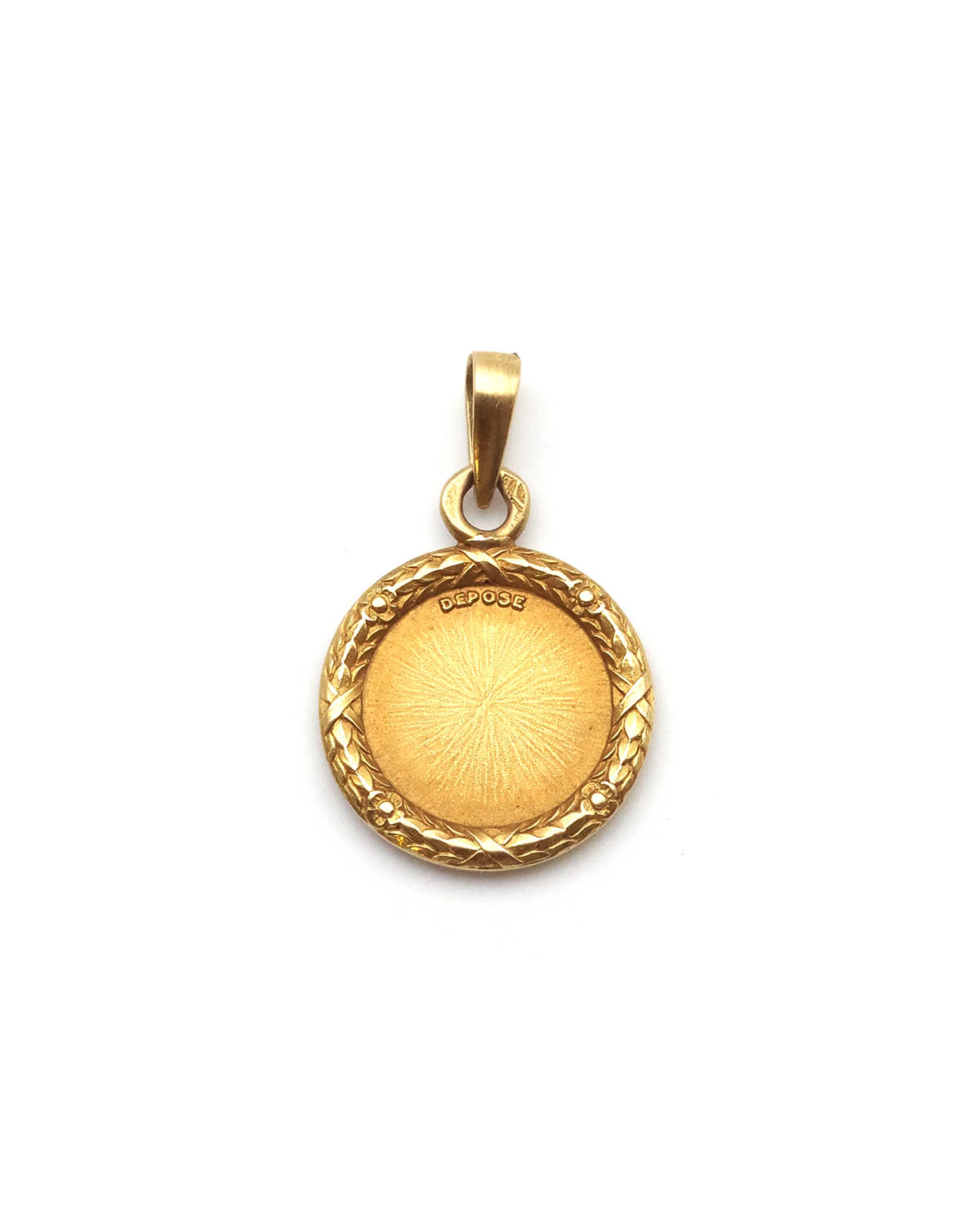 Lover medal by augis in gold