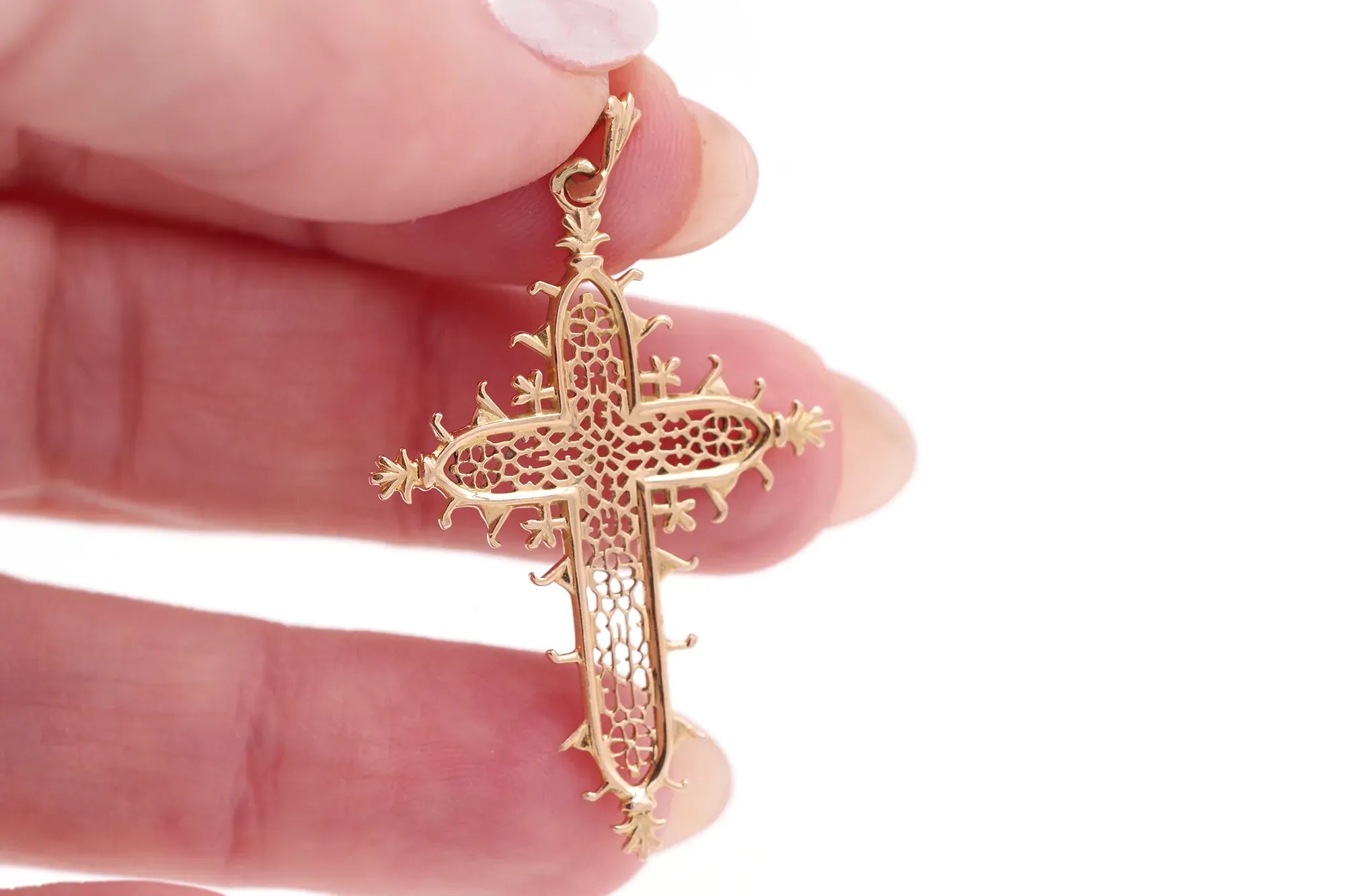 Antique cross pendant