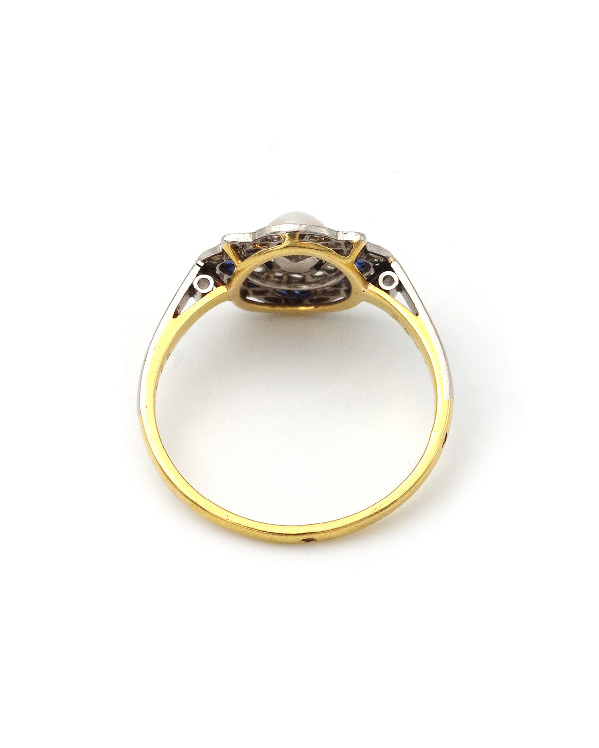 Bague art deco perle fine