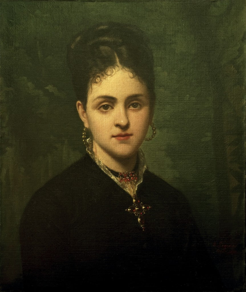 Portrait de Clara Salamo à la croix badine, Paris, 1880, A.Legras.