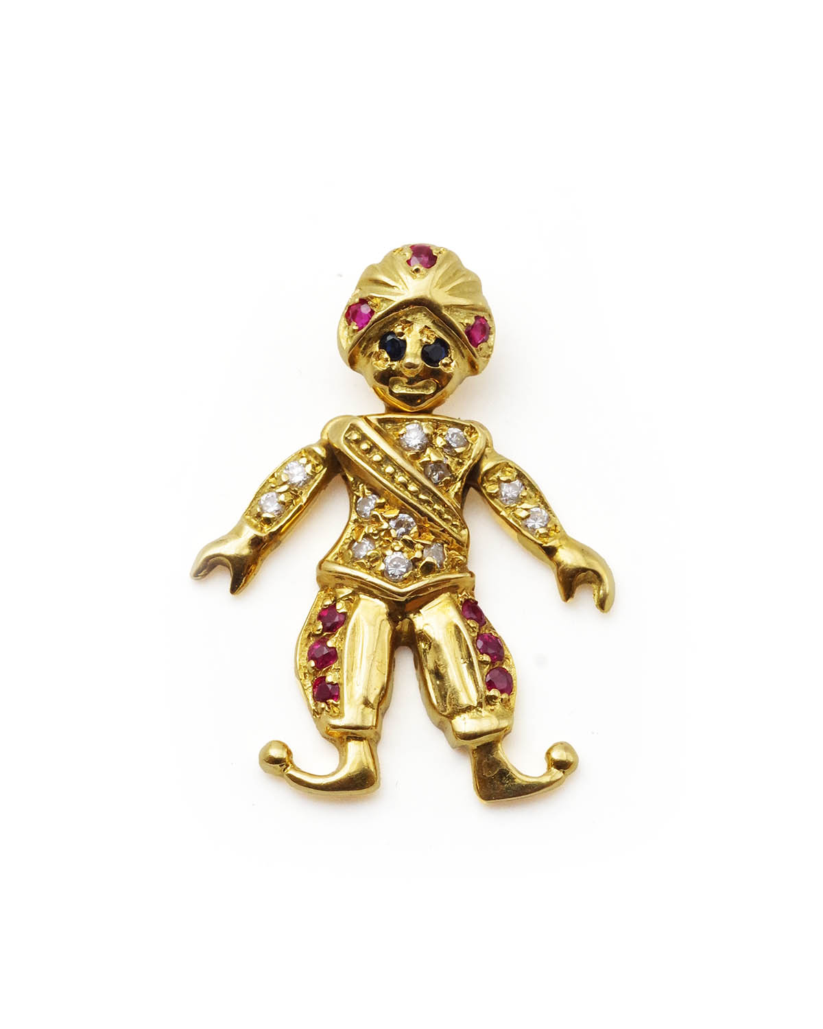 Sultan gold ruby sapphire pendant
