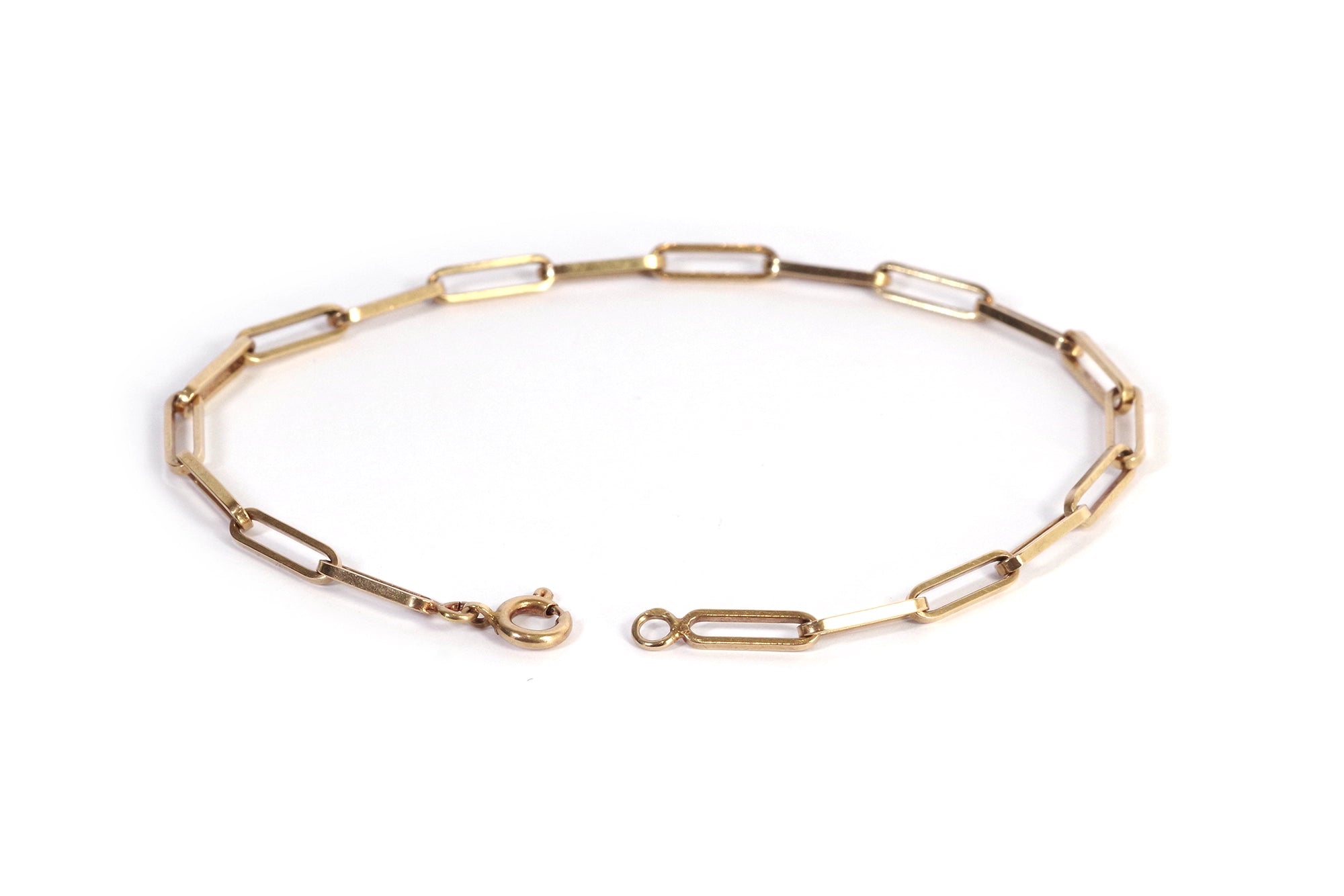 Antique gold chain bracelet