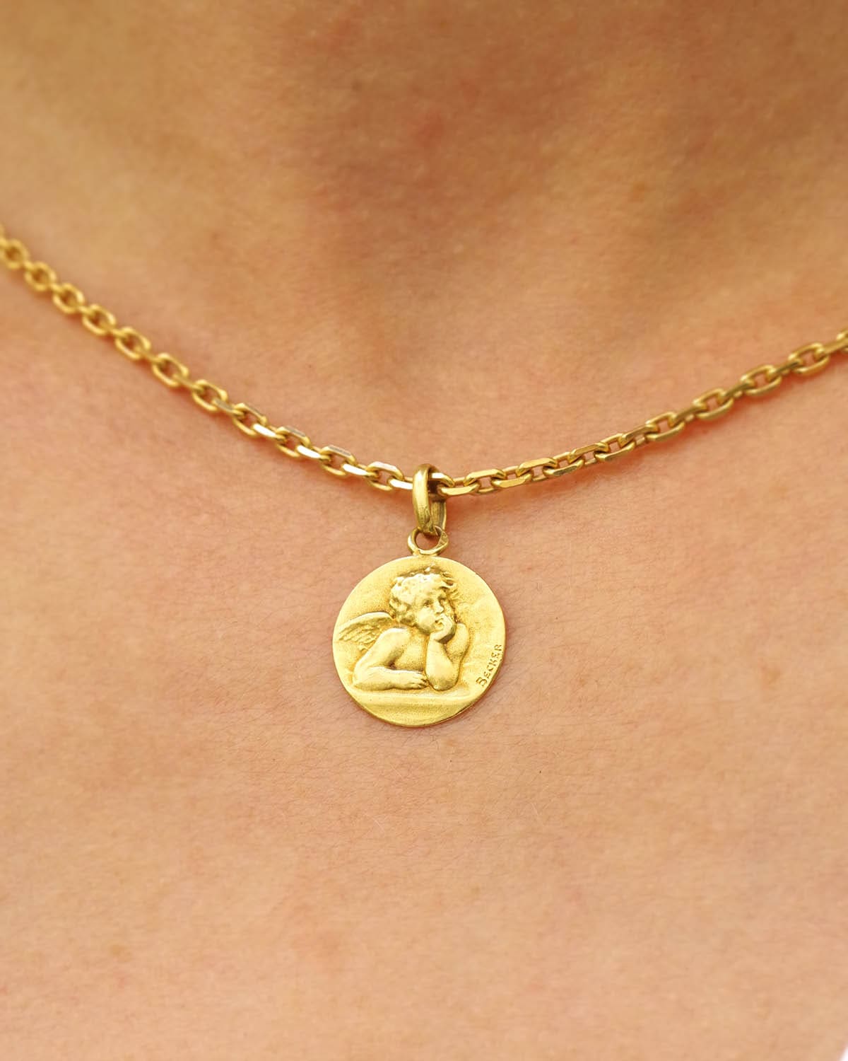 Medaille ange de raphael 