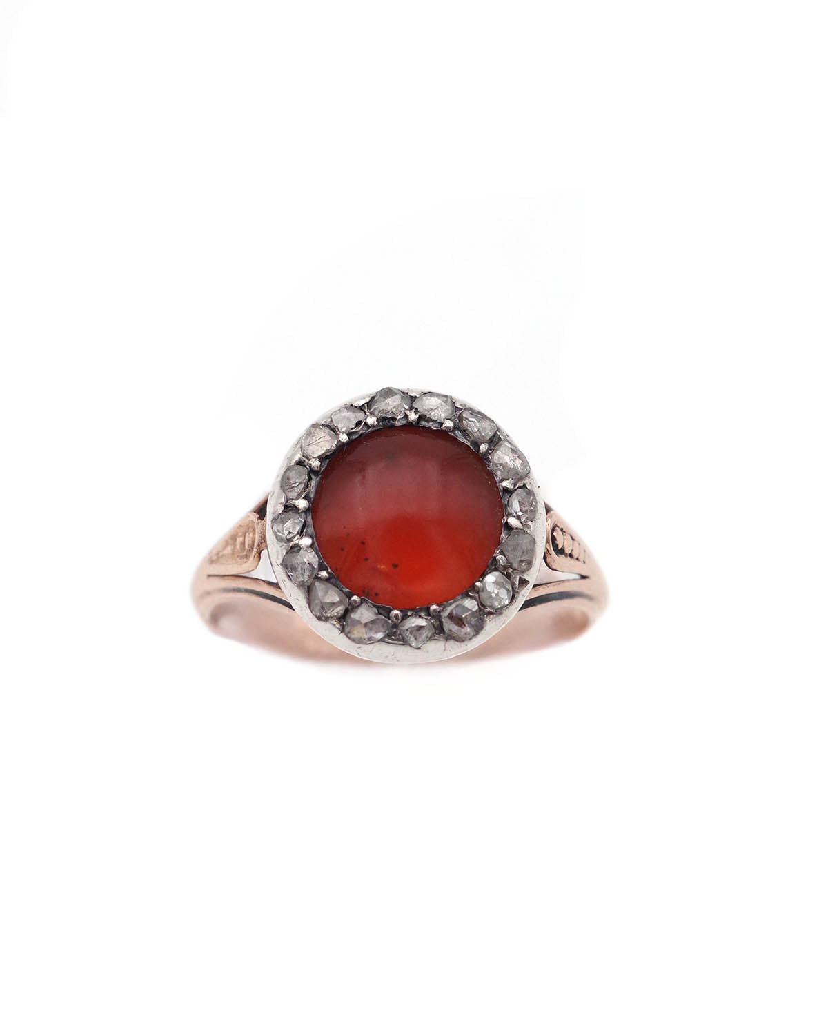 bague cornaline en or