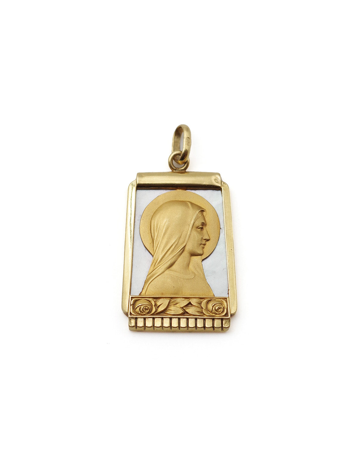 pendentif vierge marie en or