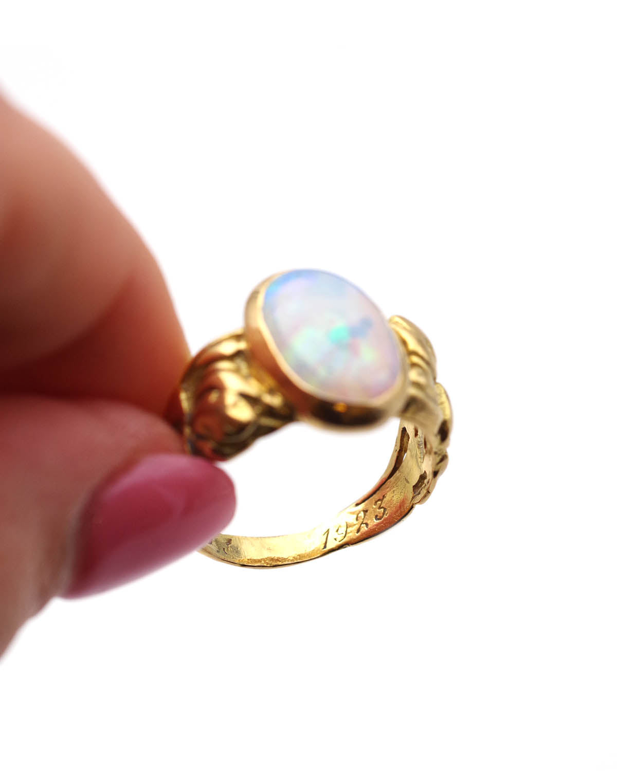 Bague opale iris