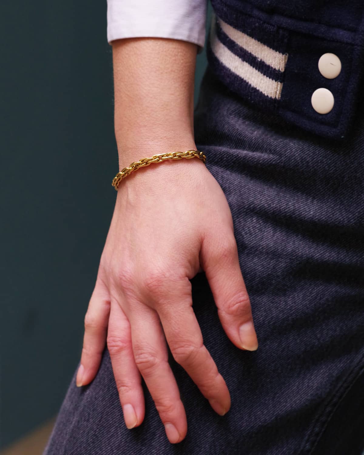 bracelet maille entrelacs