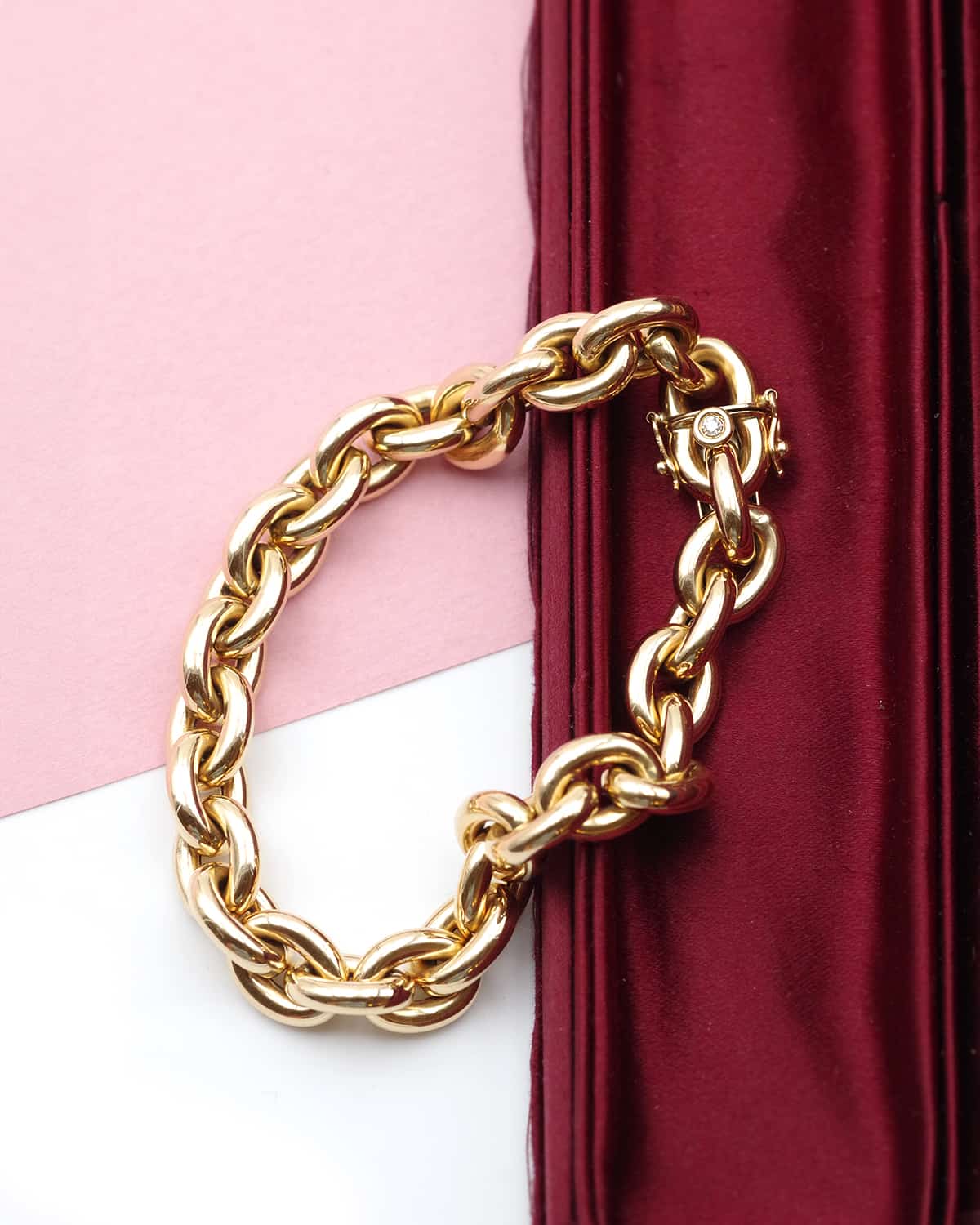 Bracelet vintage en or et diamant