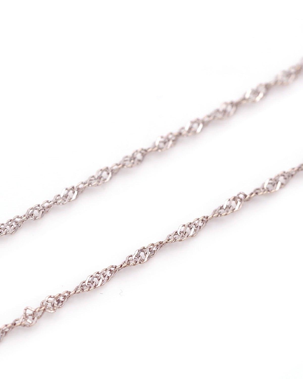 white gold twisted chain