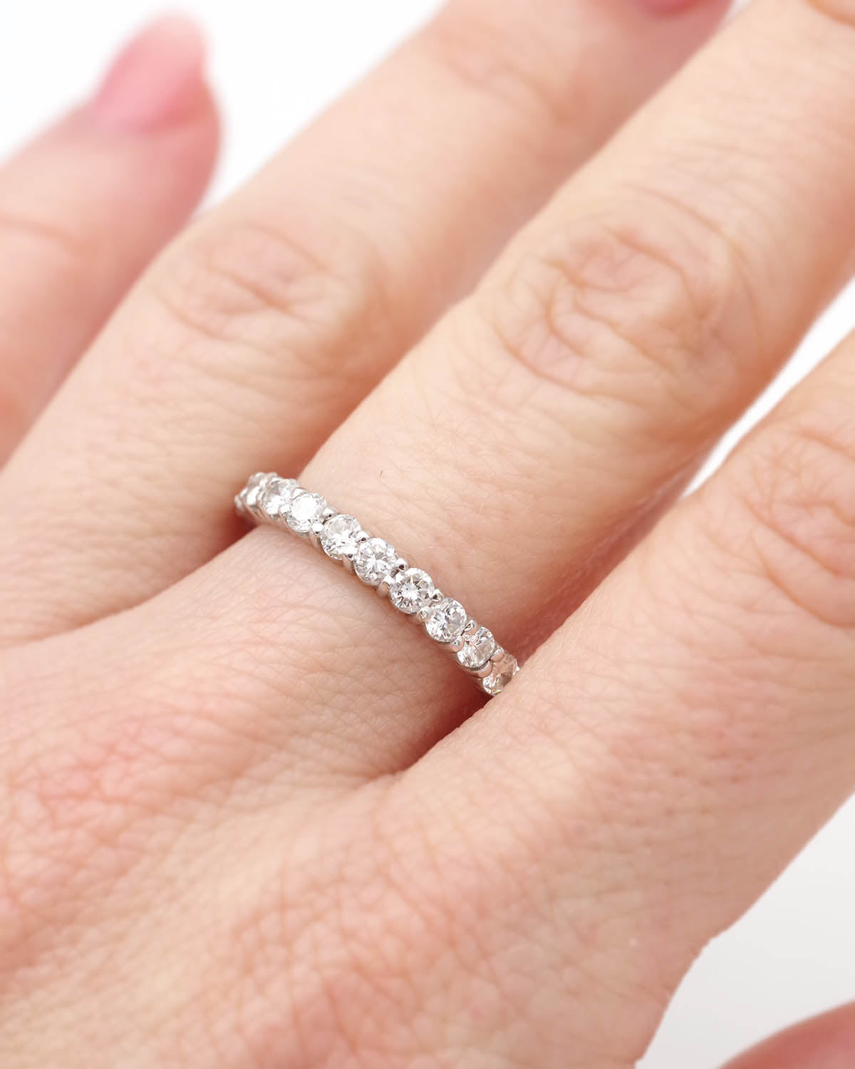 Diamond eternity ring in gold