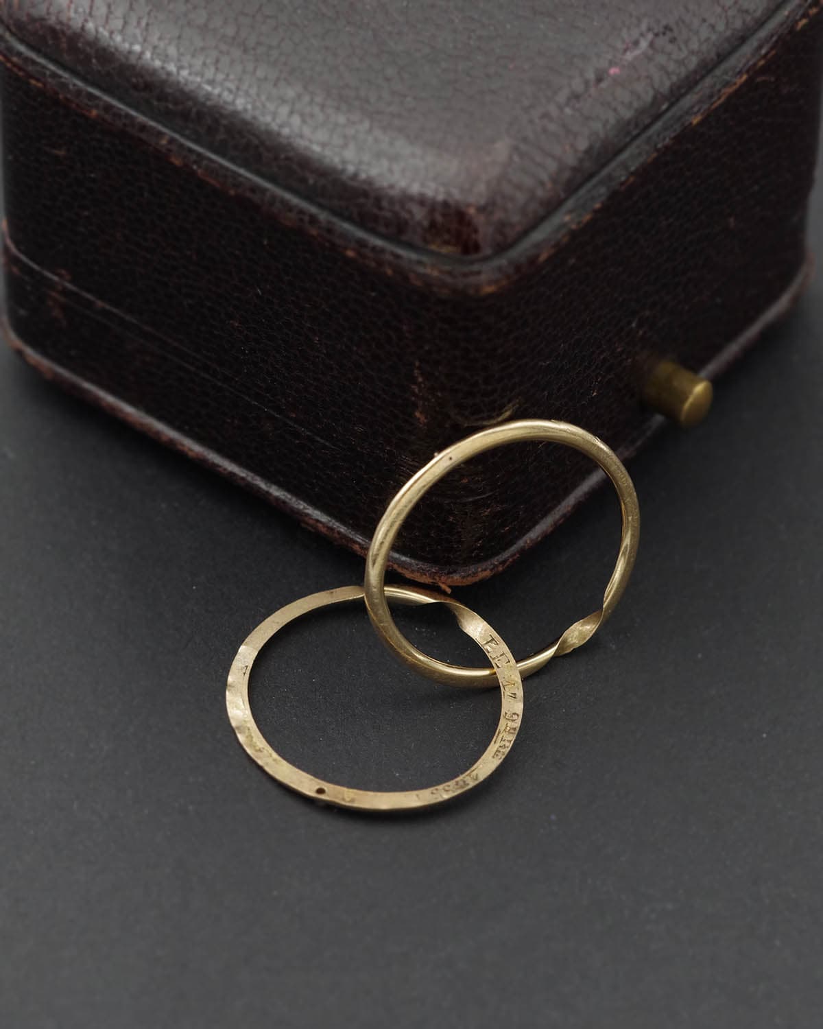 Victorian gold gimmel ring