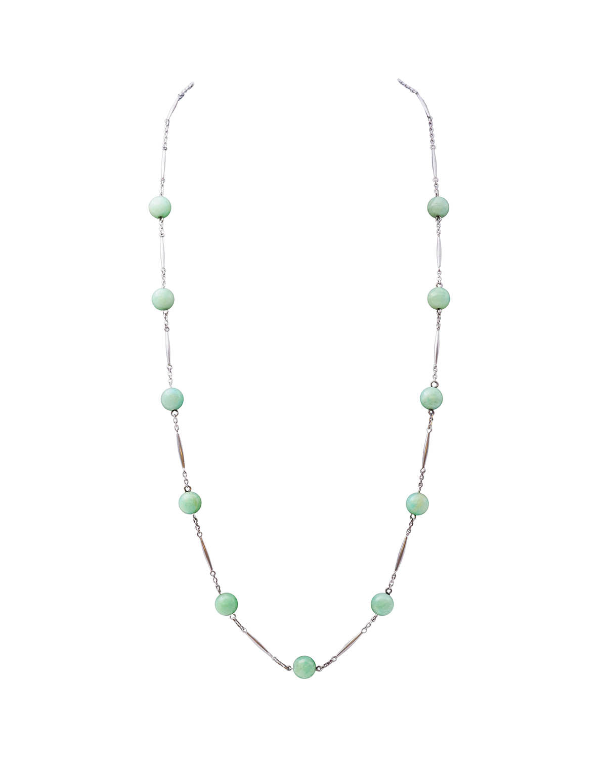 Collier perles d'amazonite