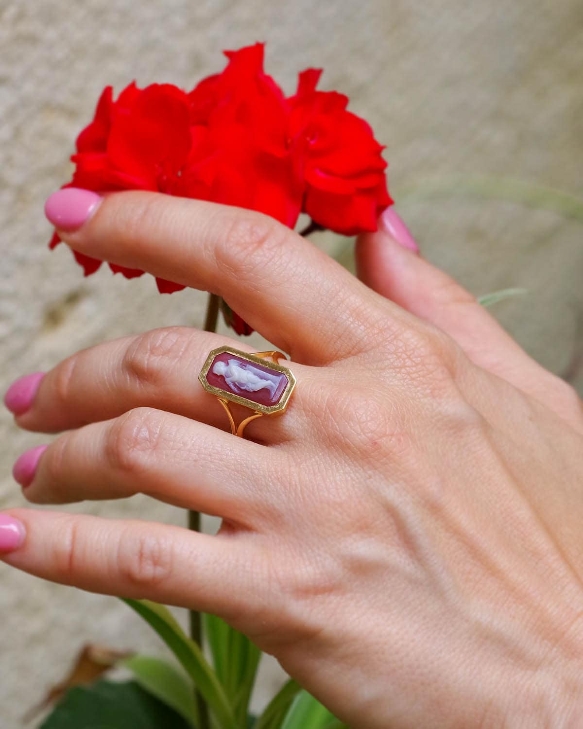 Bague camée Eros