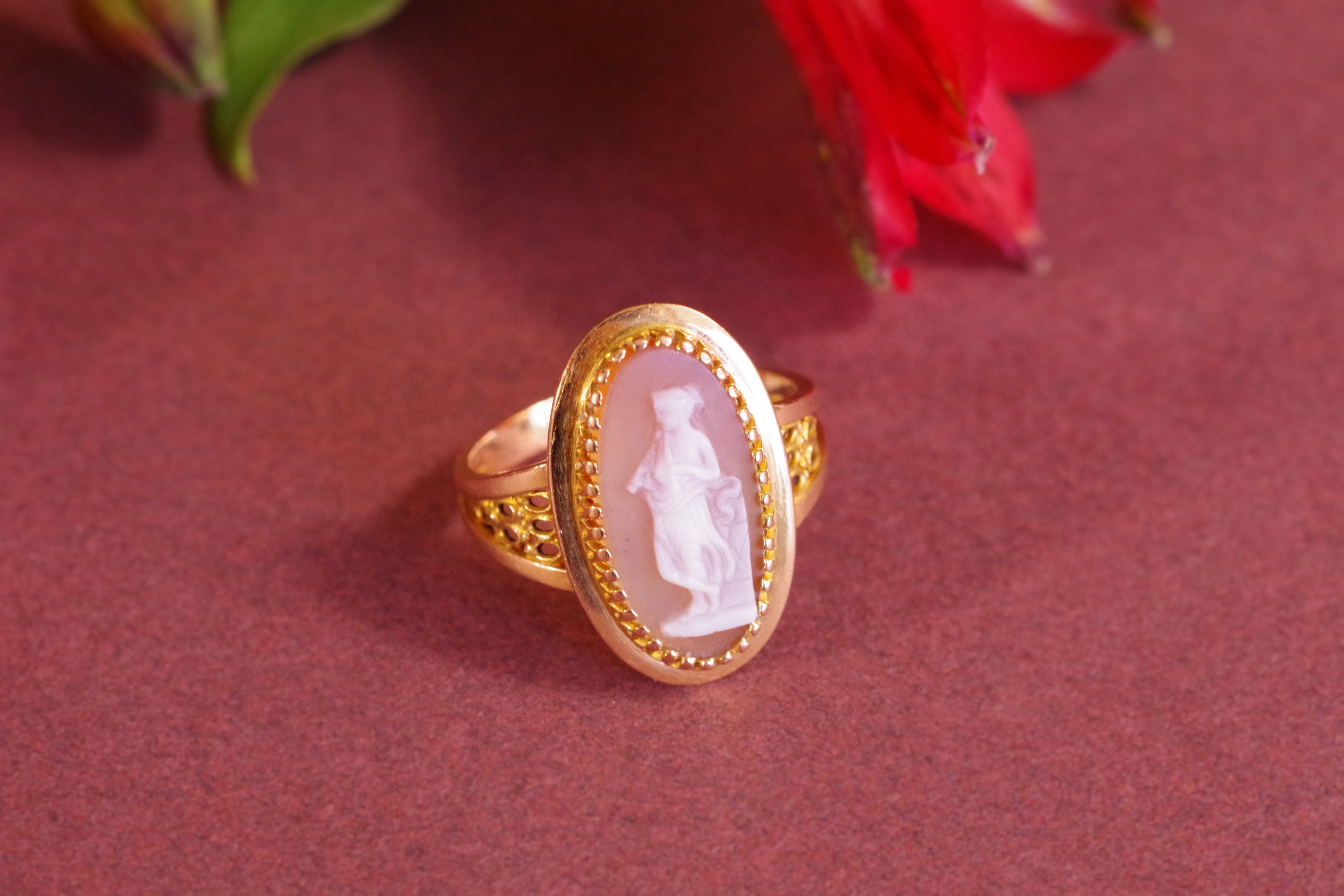 bague camée femme antique