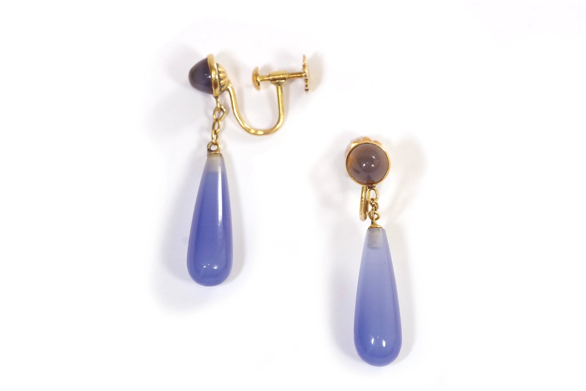 boucles d'oreille anciennes en or