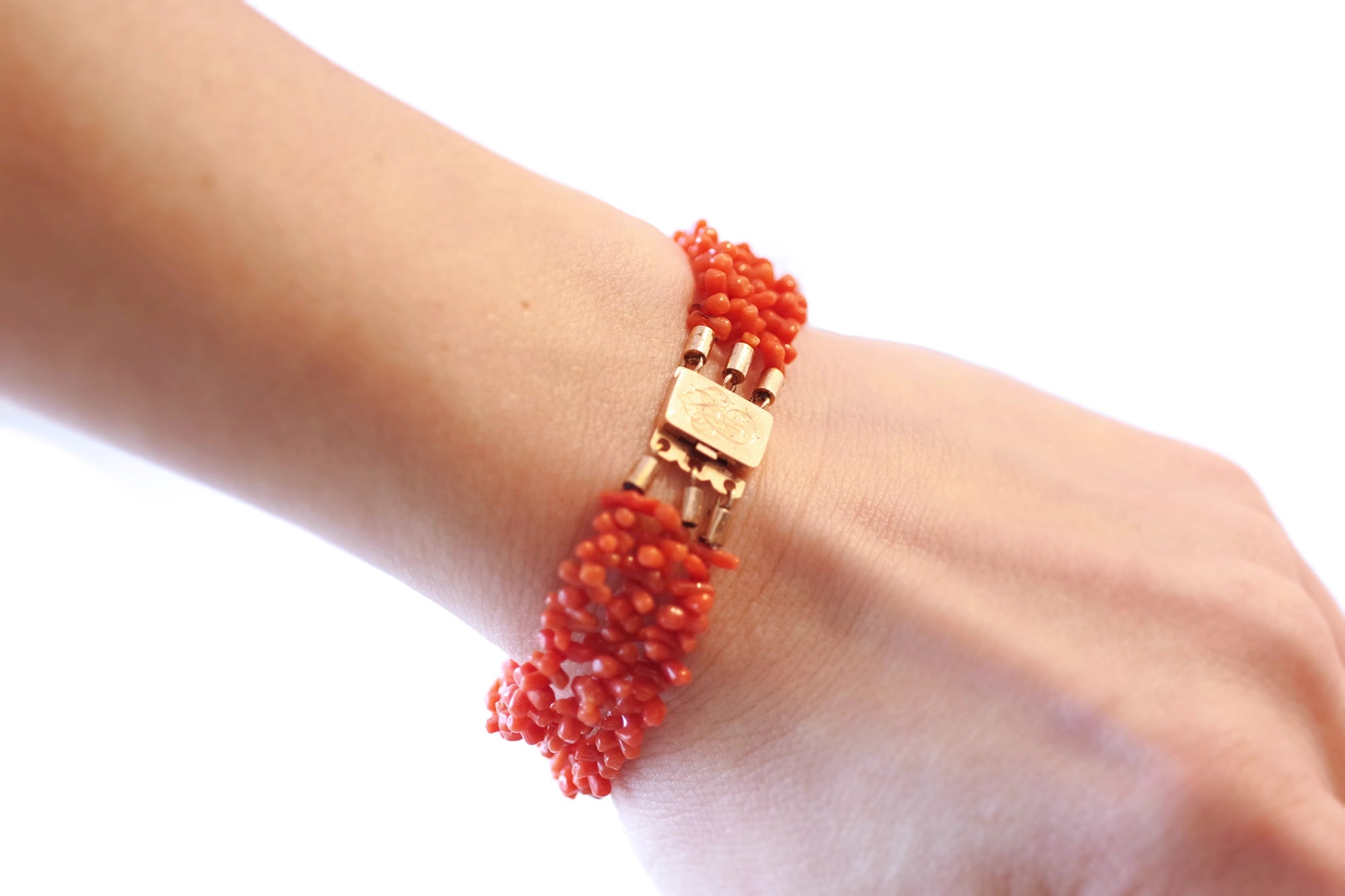 antique coral bracelet