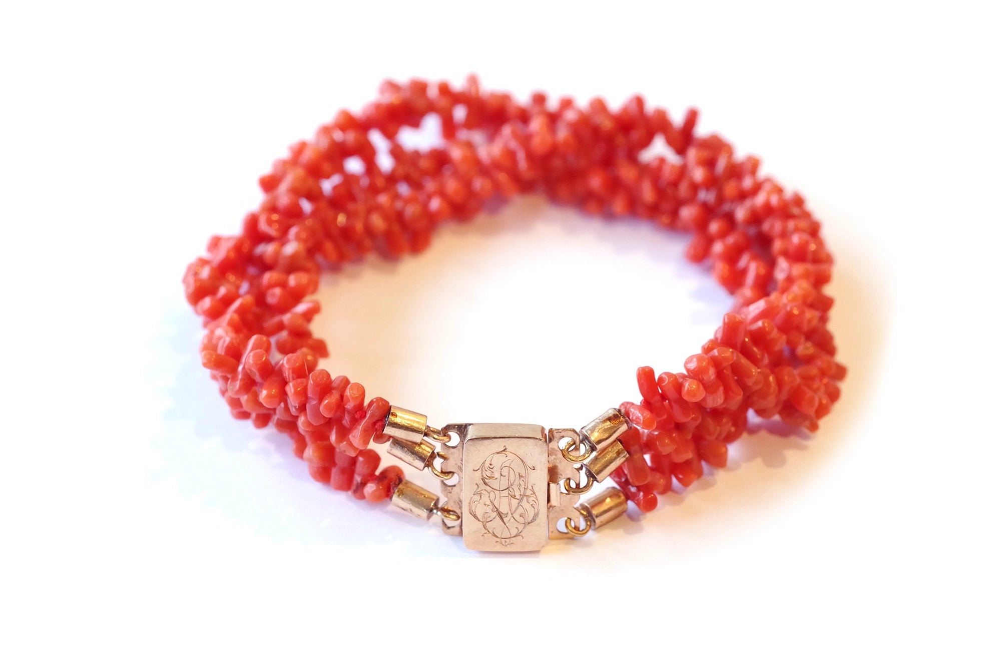 bracelet ancien coral