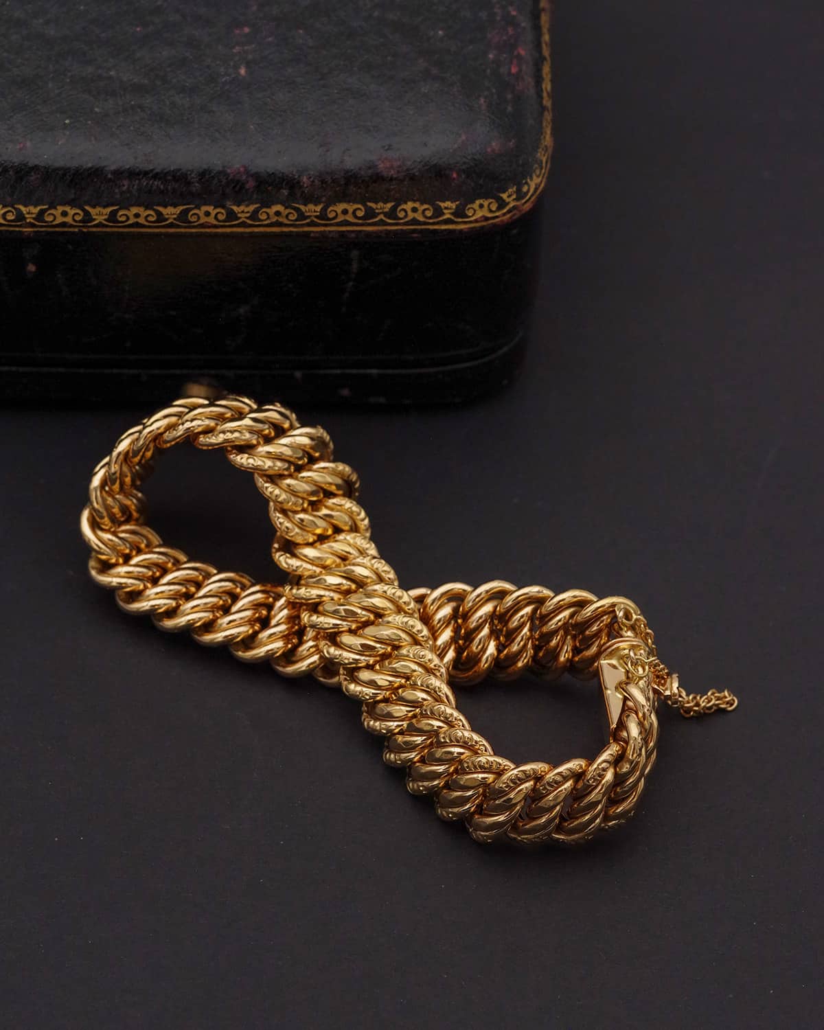 Antique large gold bracelet