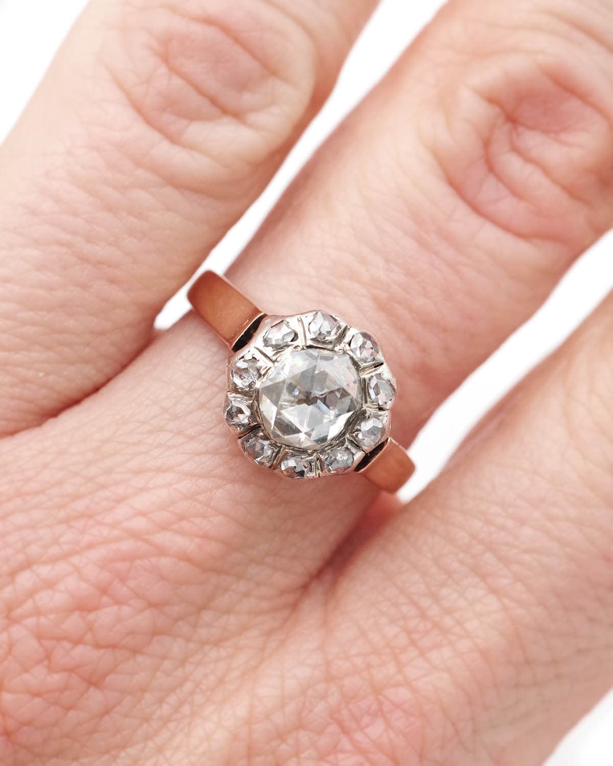 Bague marguerite diamant