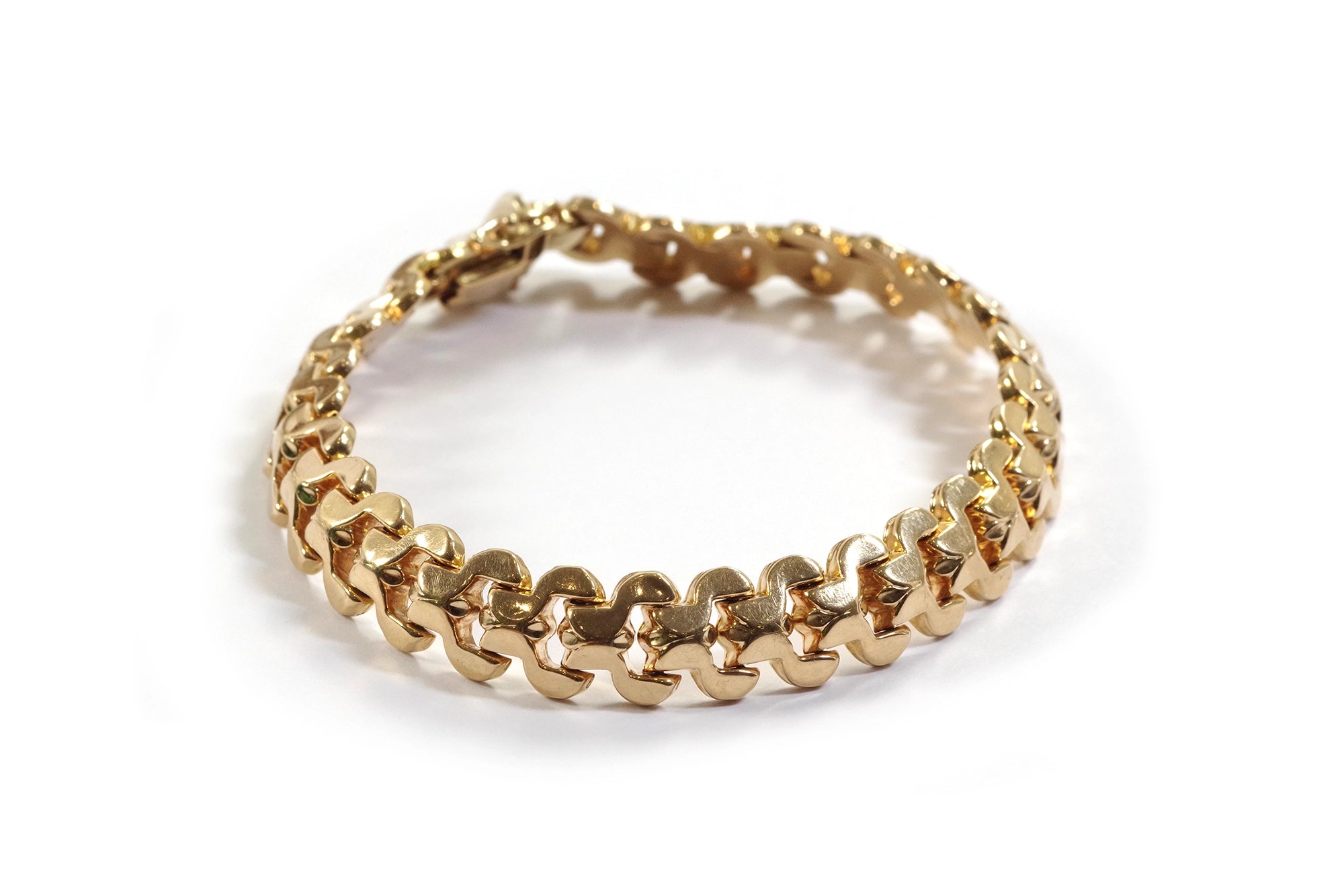 Tank gold 18k bracelet