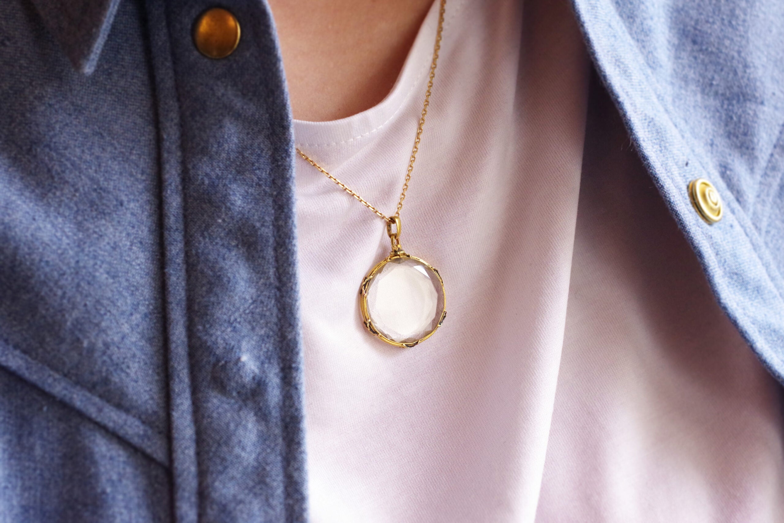 antique 18k gold locket